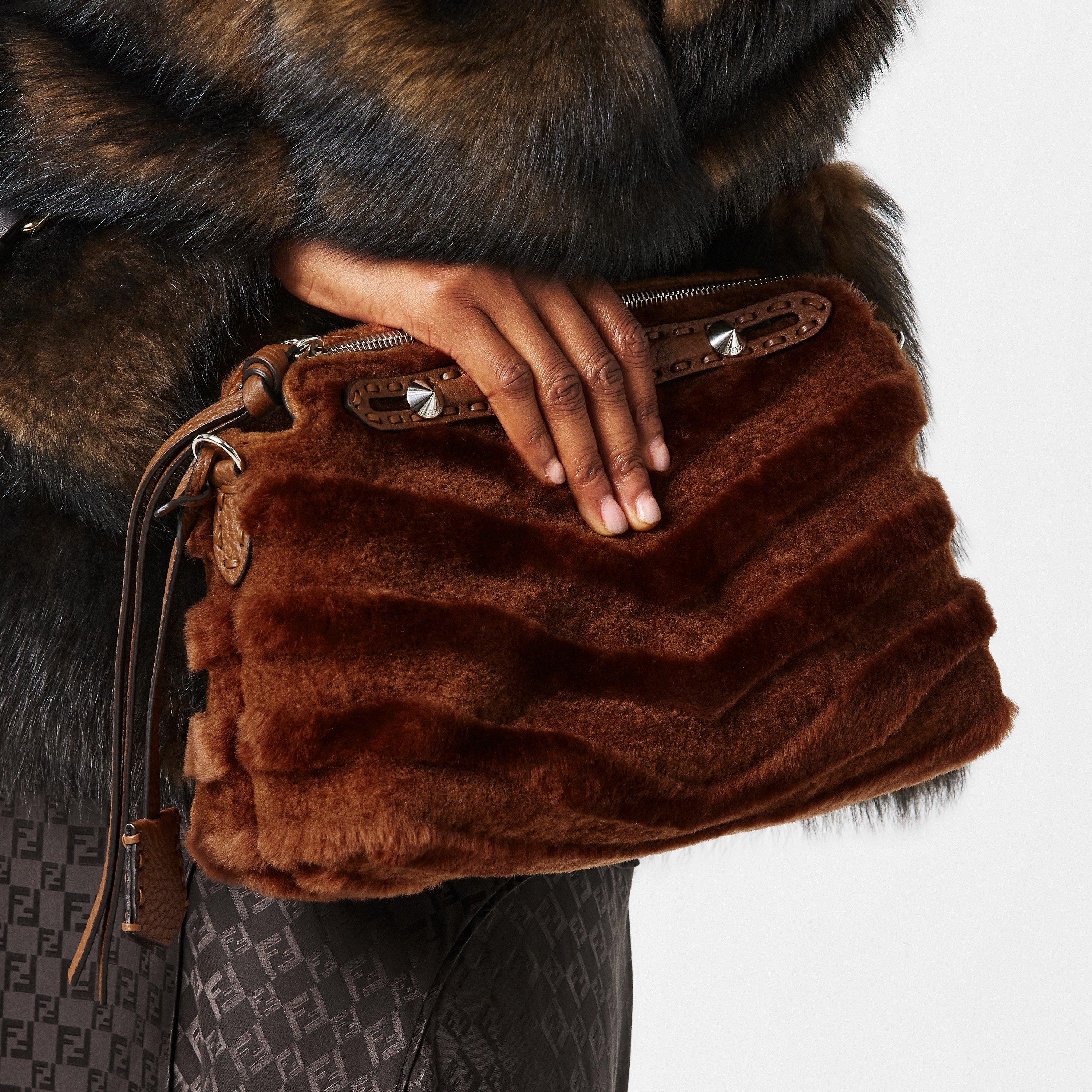 Rust/Palladio - Fendi - Women's Top Handle Bag - 3