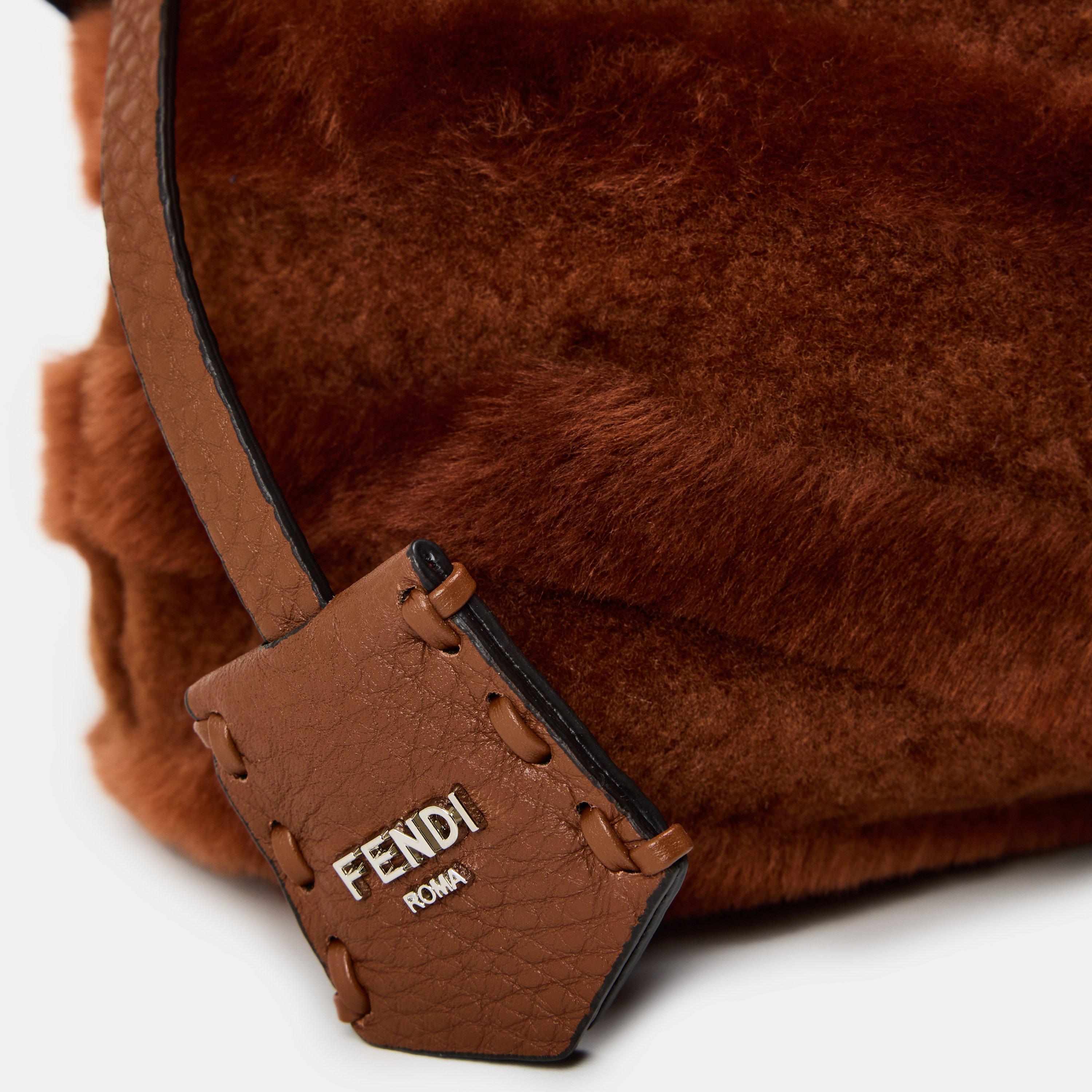 Rust/Palladio - Fendi - Women's Top Handle Bag - 4