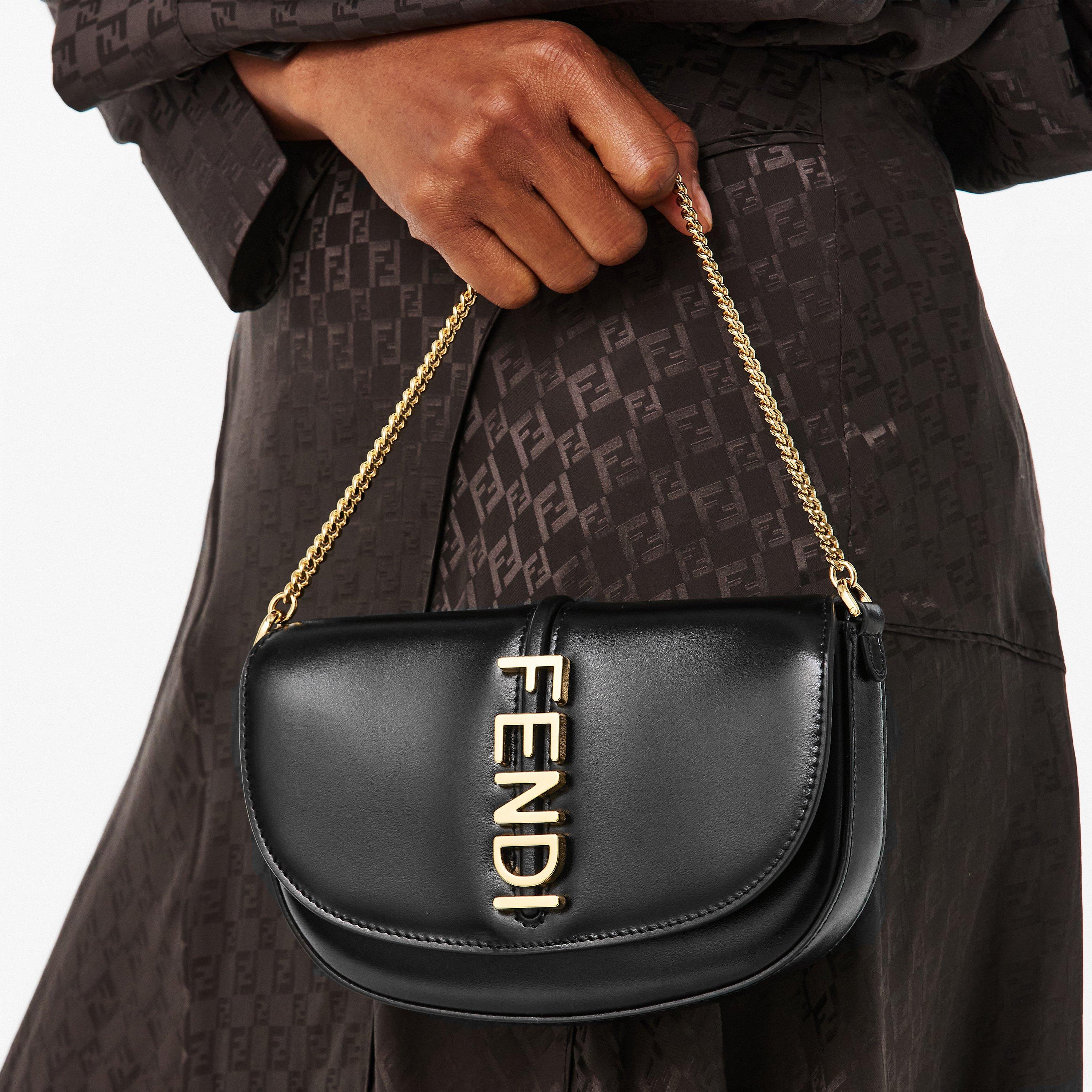 Nero - Fendi - Women's Fendigraph Saddle Bags - 3