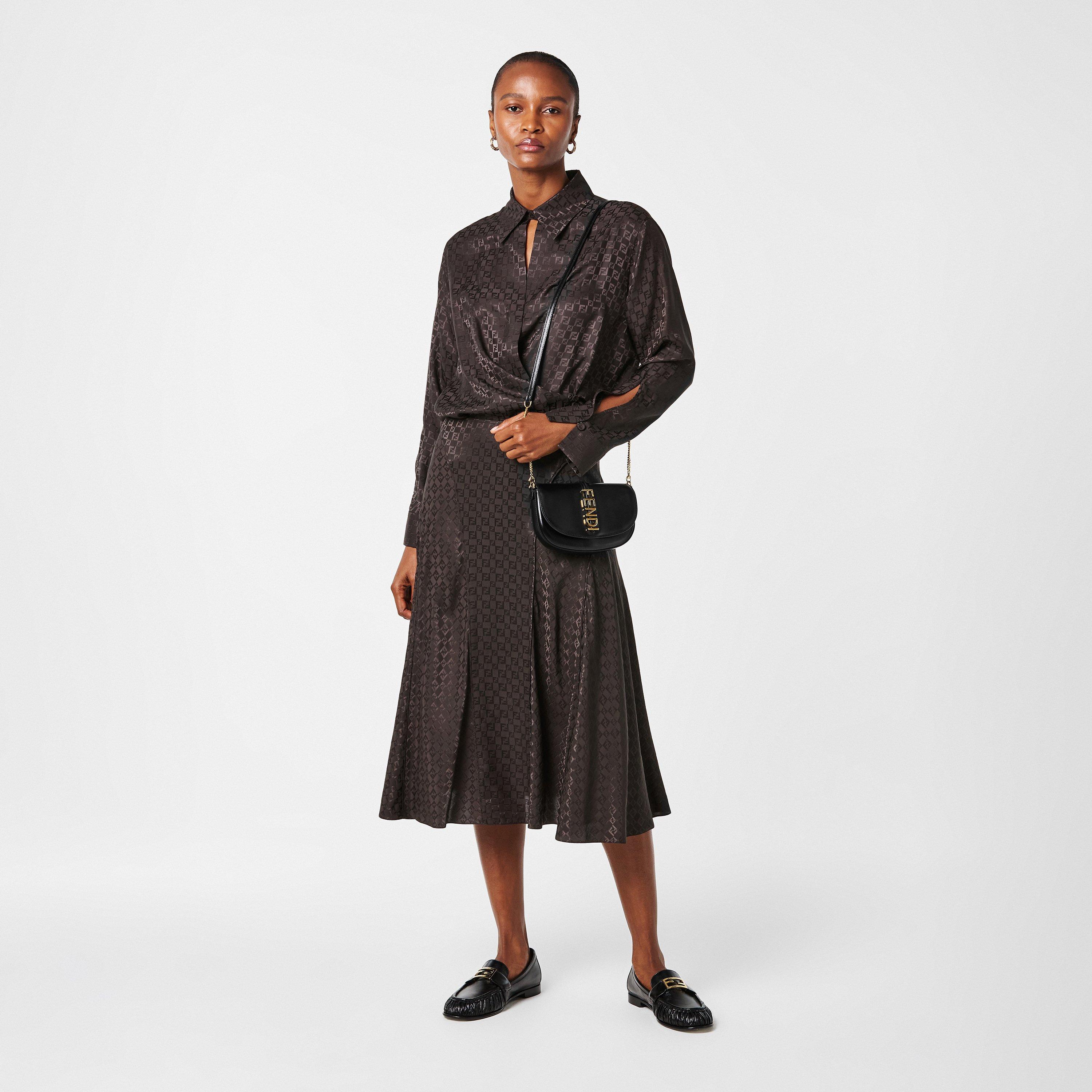 Nero - Fendi - Women's Fendigraph Saddle Bags - 6