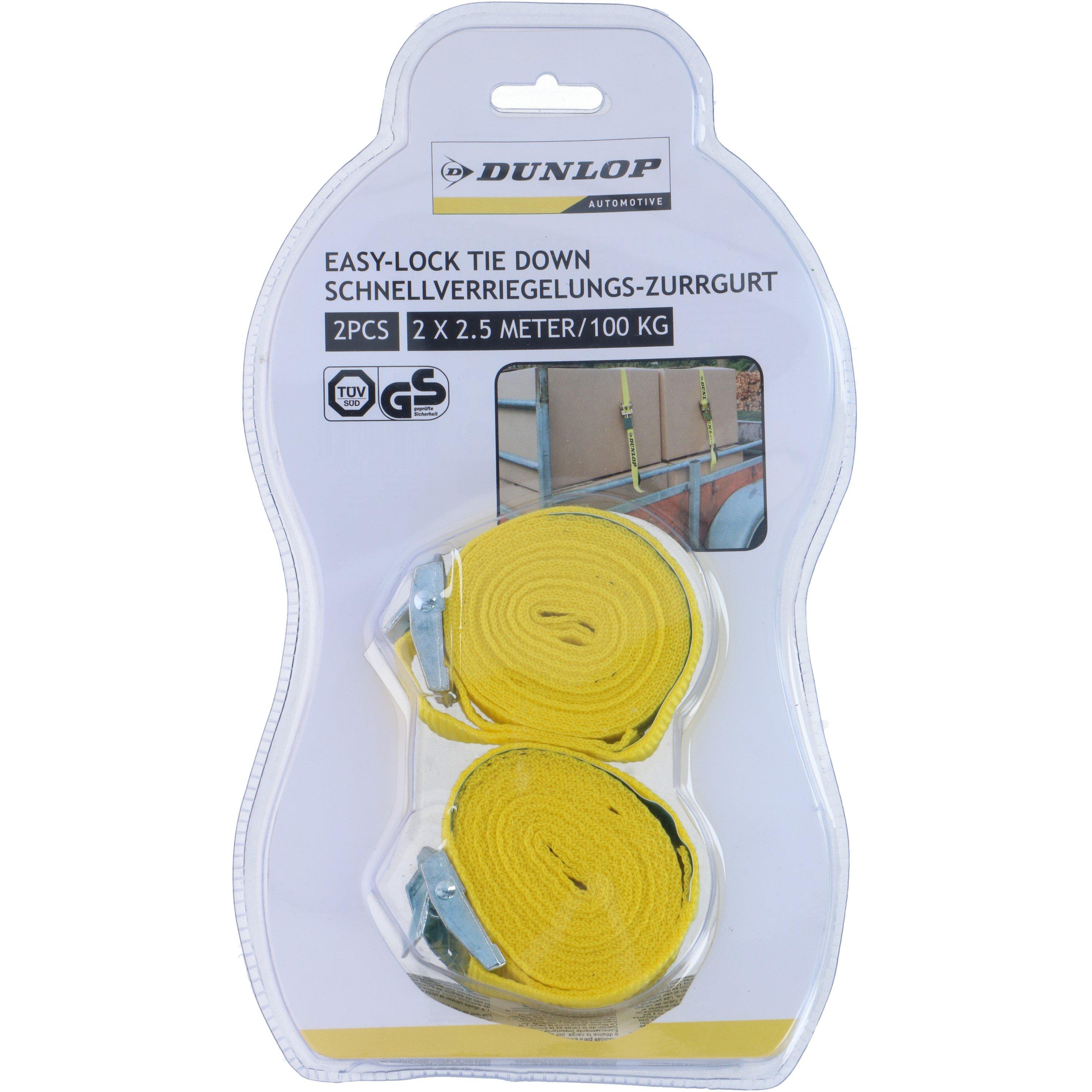 2x2.5m 200kg - Dunlop - Down Luggage Strap - 1