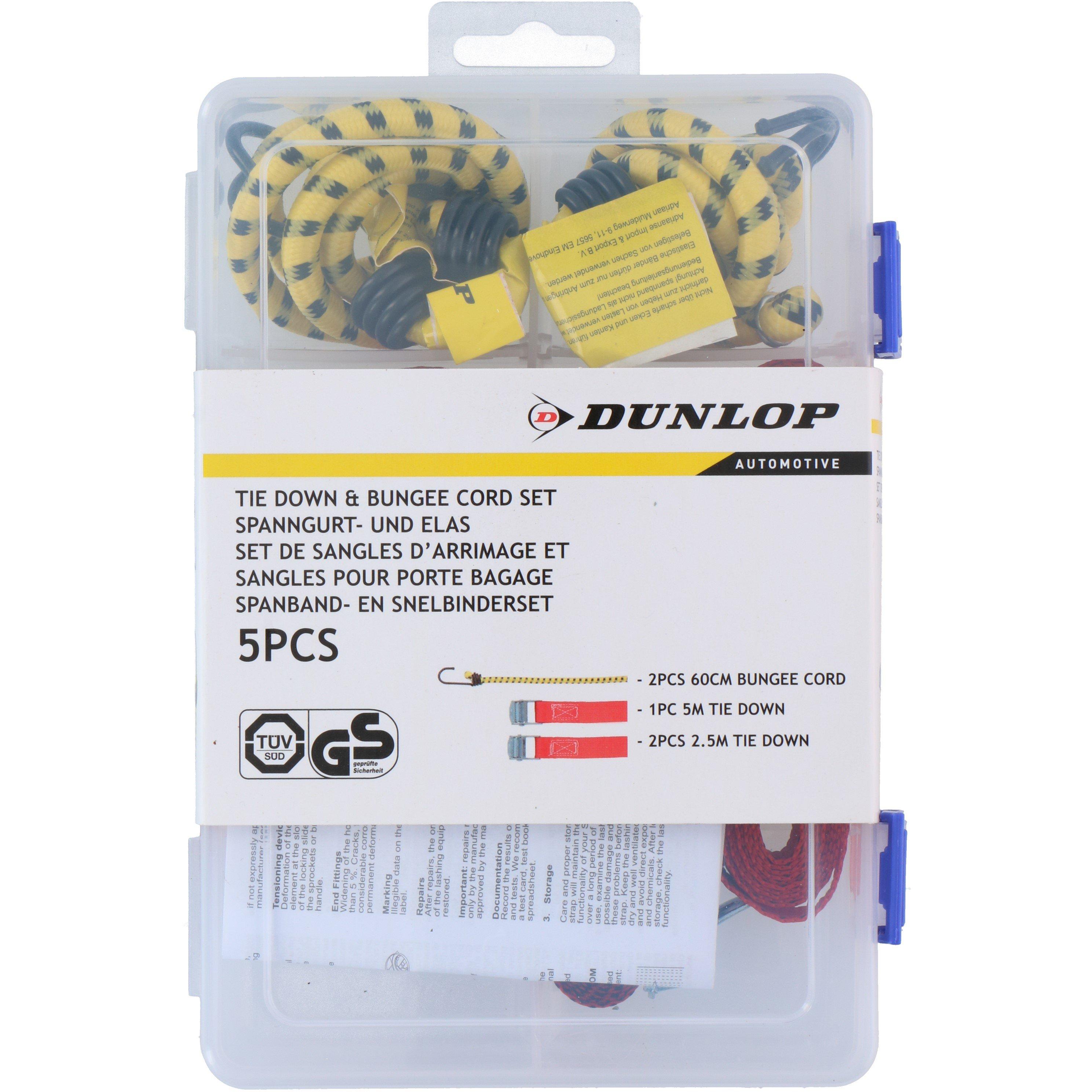 Yellow - Dunlop - Bungee Luggage Straps - 1