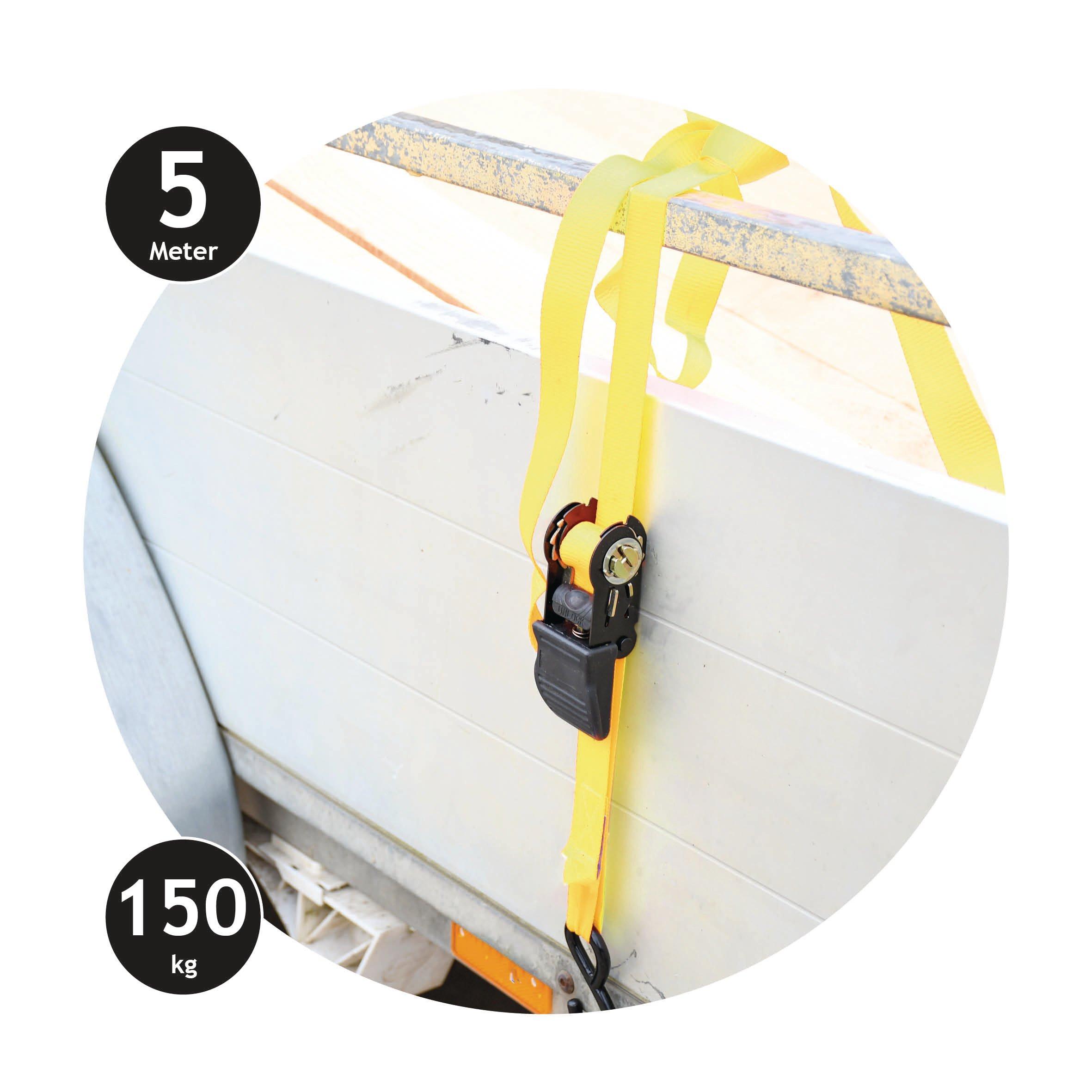 Black - Dunlop - Ratchet Luggage Straps - 1