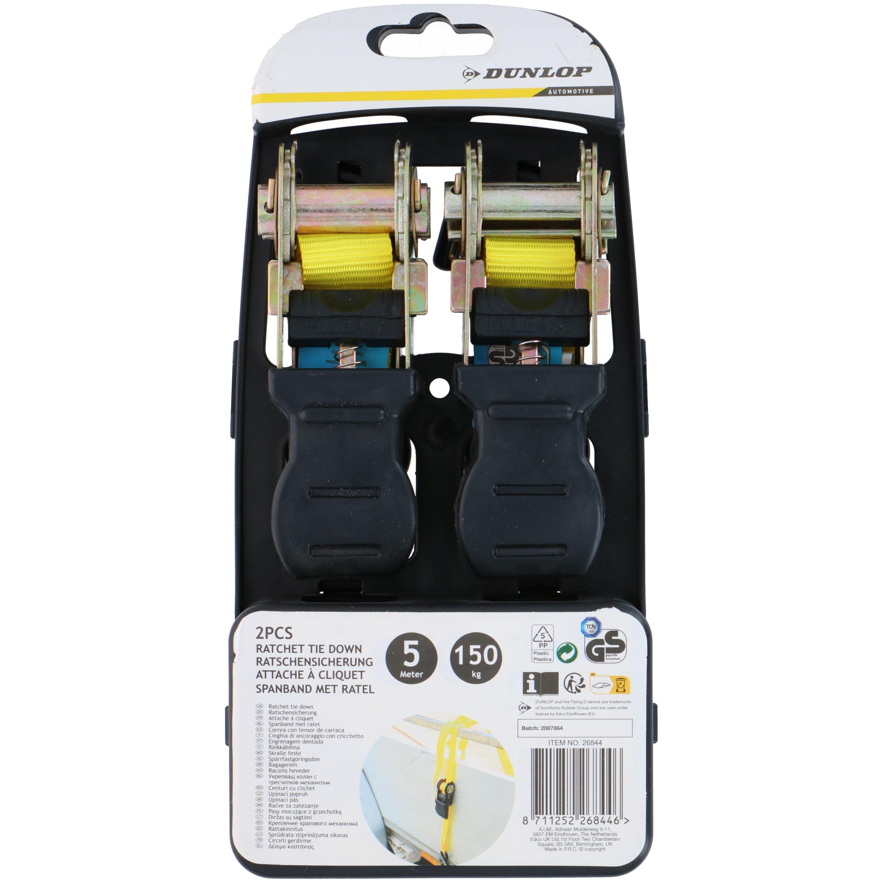 Black - Dunlop - Luggage Straps - 2