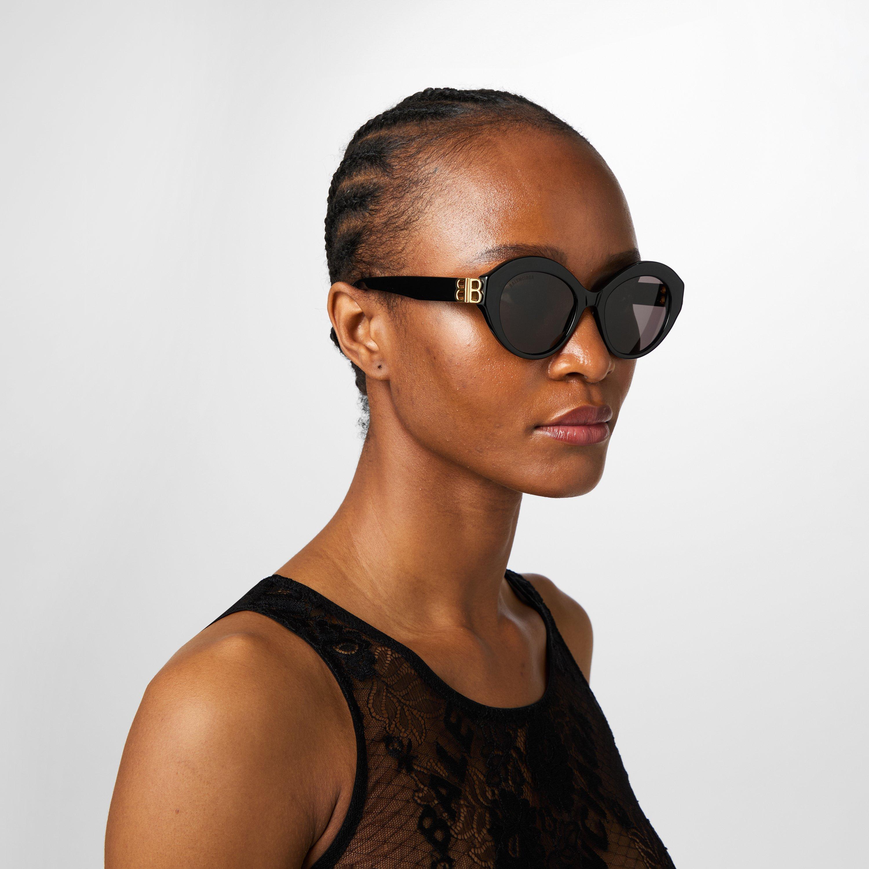 Black-Gold-Grey - Balenciaga - Balenciaga Sunglasses Bb0133s - 2