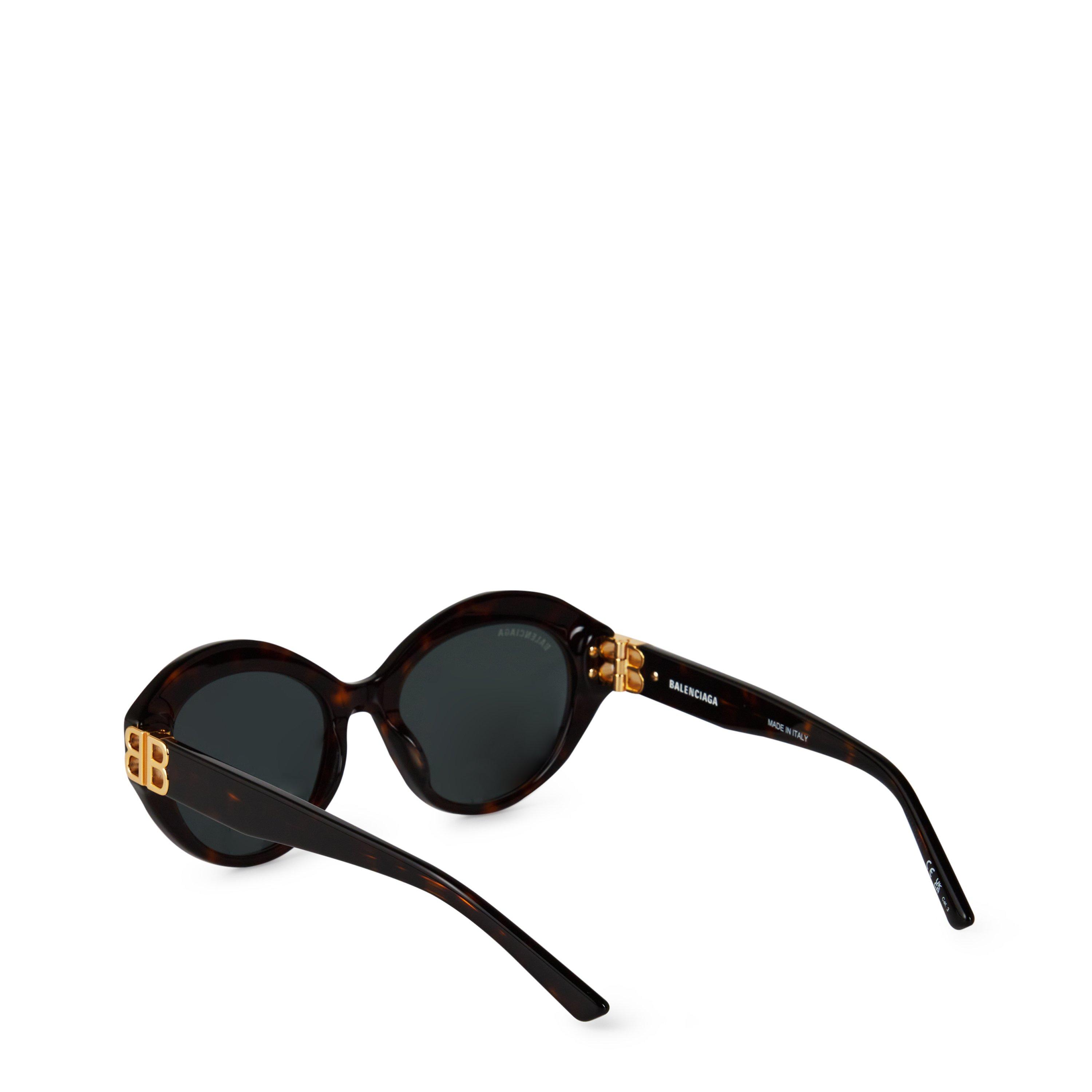 Hav/Gld/Green - Balenciaga - Balenciaga BB0133S Women’s Round Sunglasses - 2