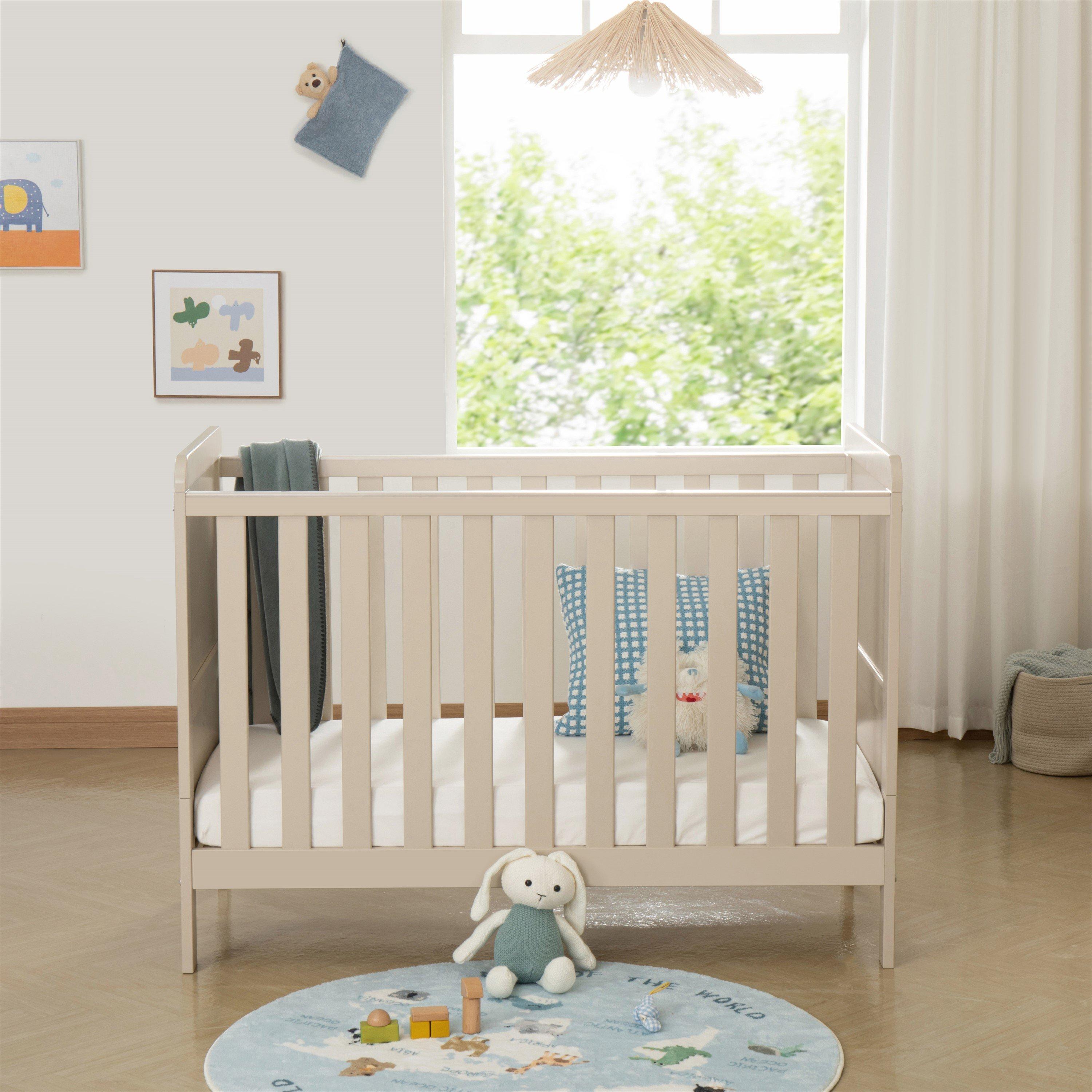 Cashmere - Babymore - Babymore Caro Urban Mini Cot Bed - Cashmere - 3