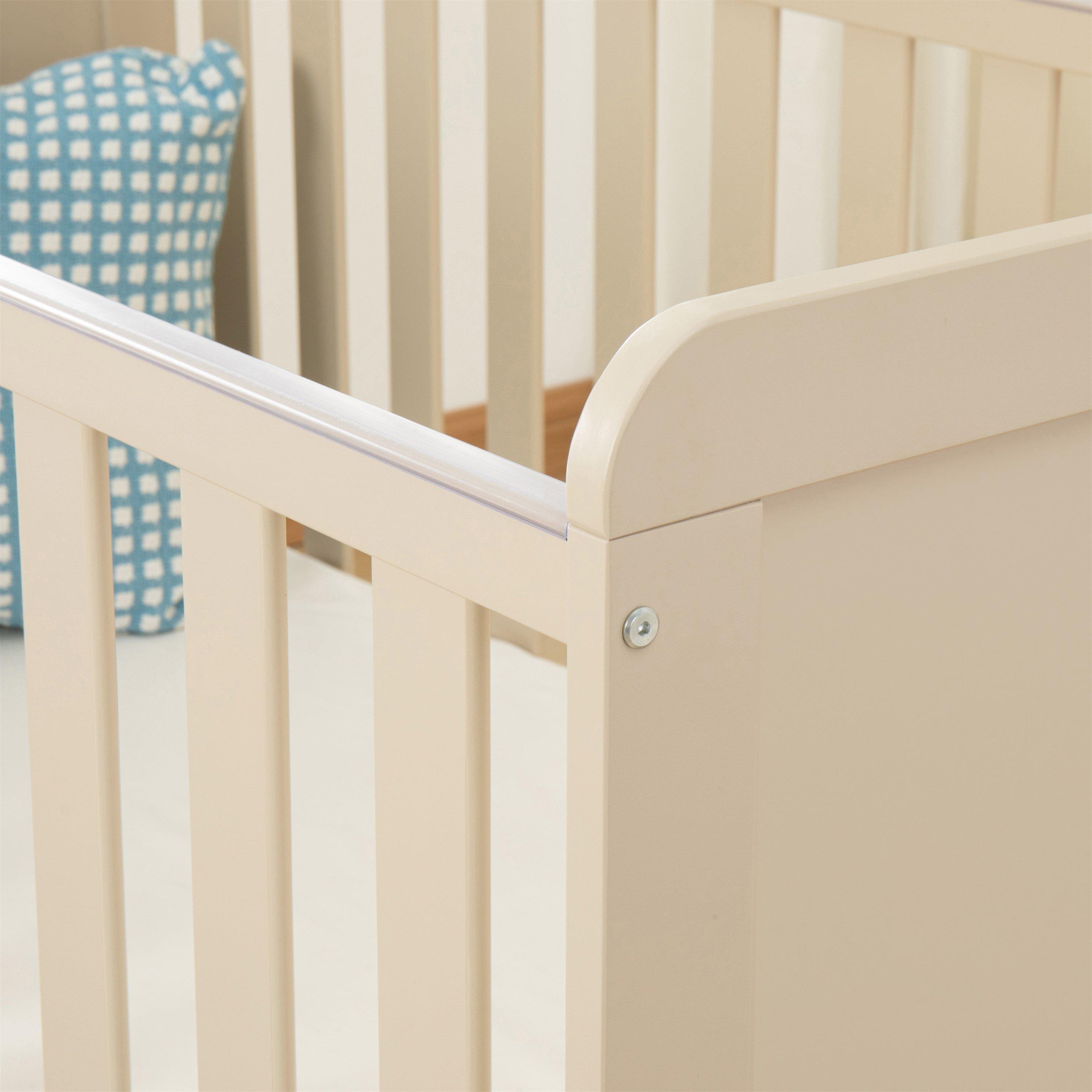 Cashmere - Babymore - Babymore Caro Urban Mini Cot Bed - Cashmere - 6