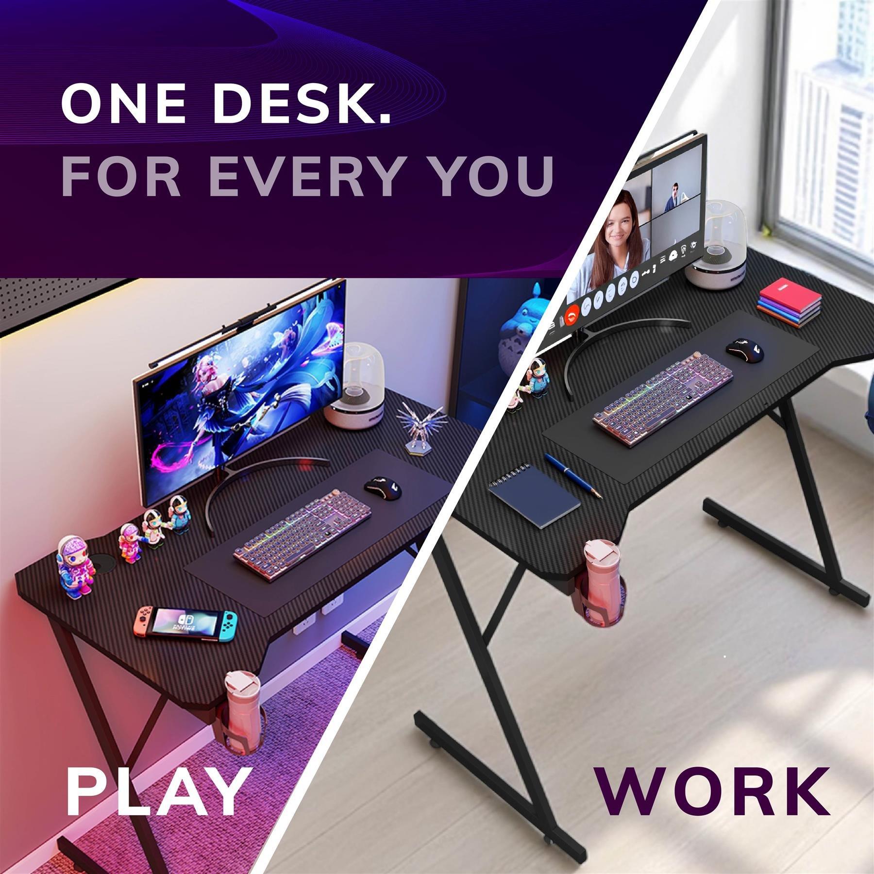 Black - House of Home - Gaming Desk - 6