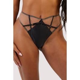 Playful Promises Ramona Black High Waist Thong