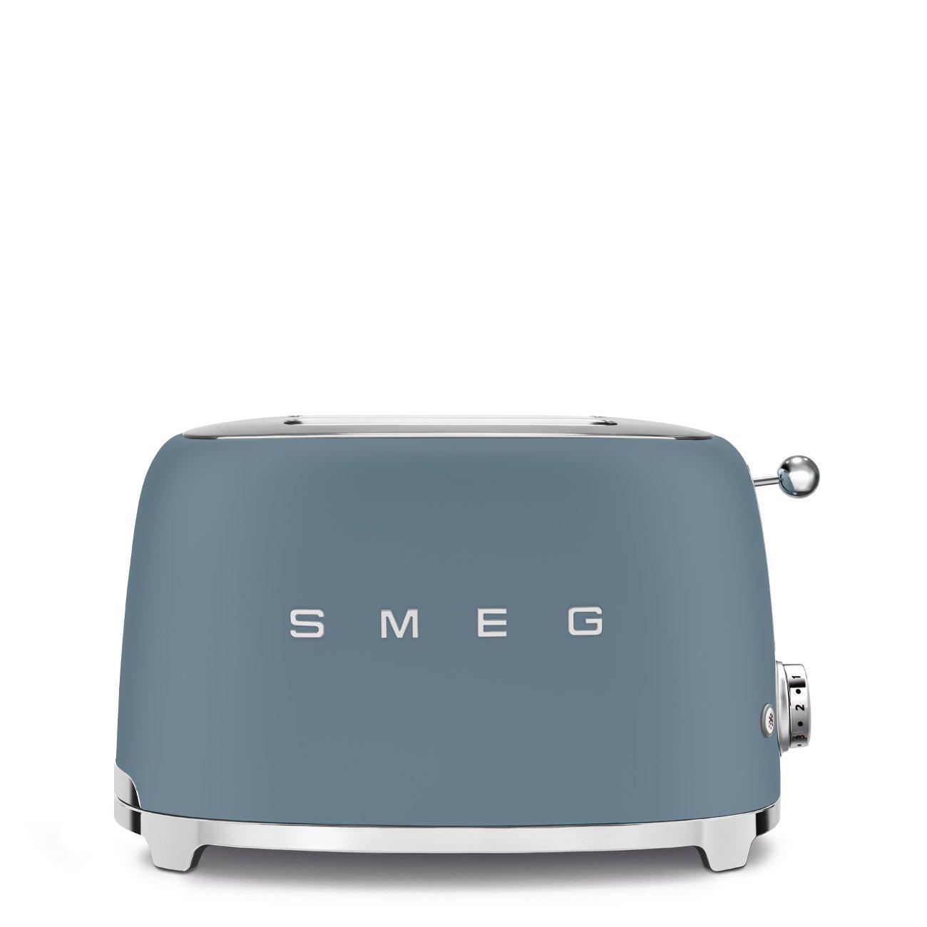 Blue - Smeg - Two Slice Toaster in Matte Storm Blue - 1