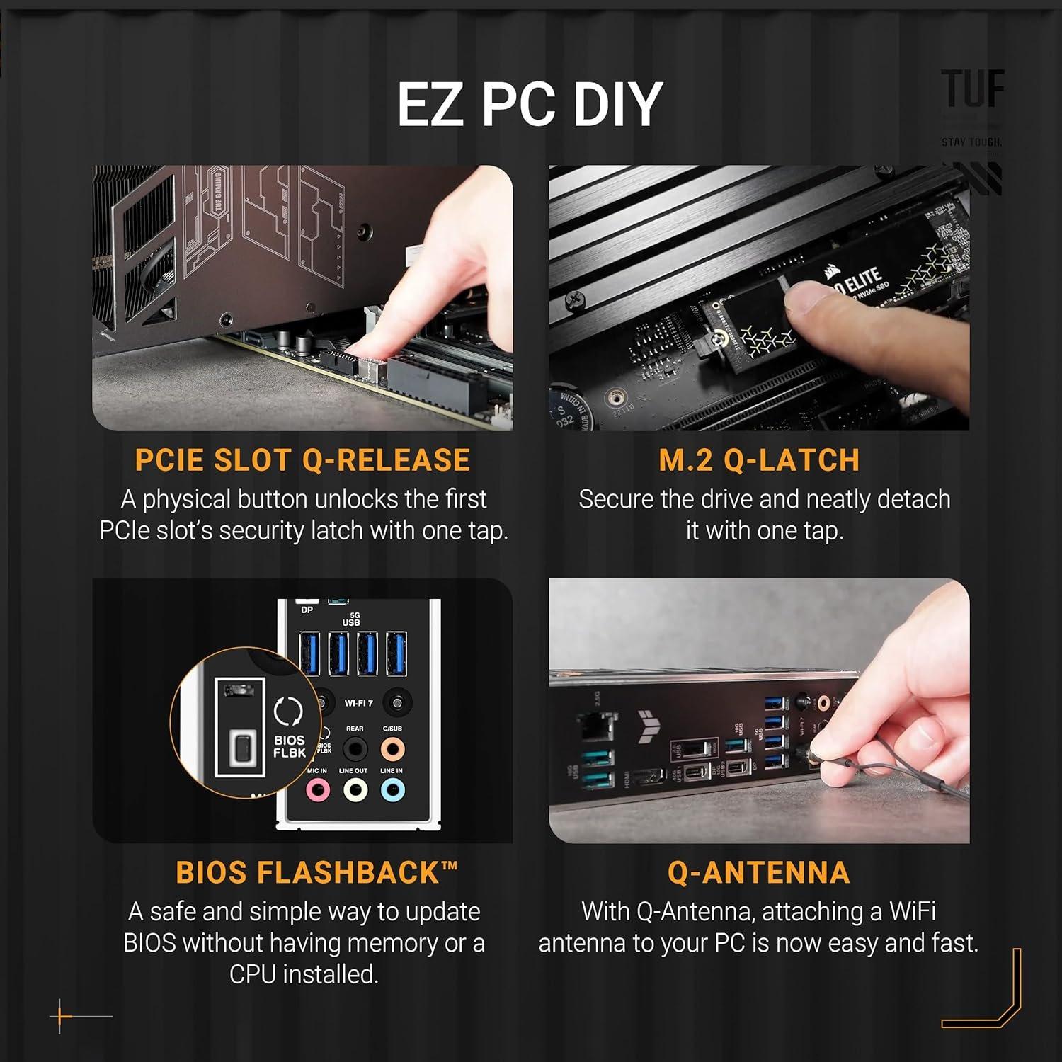 Nero - ASUS - TUF GAMING X870-PLUS WIFI - 4