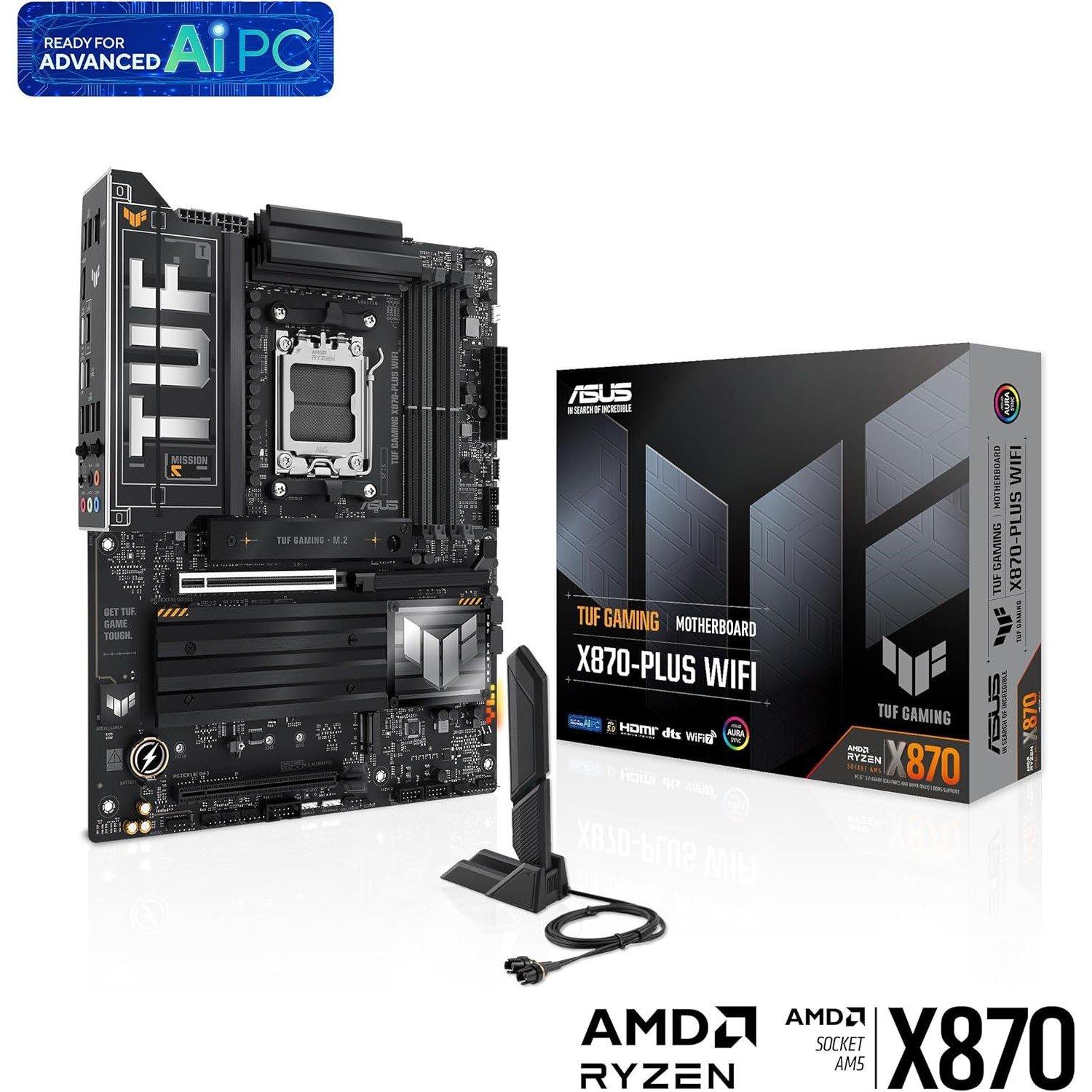 Nero - ASUS - TUF GAMING X870-PLUS WIFI - 7