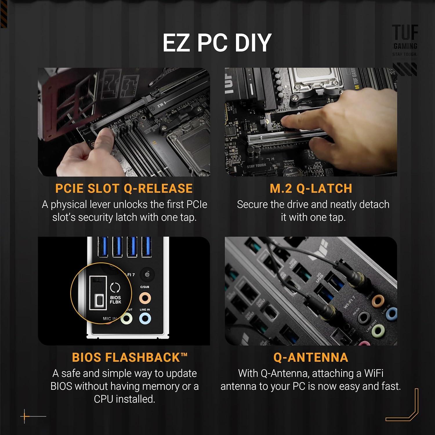 Schwarz - ASUS - TUF GAMING B850-PLUS WIFI - 3