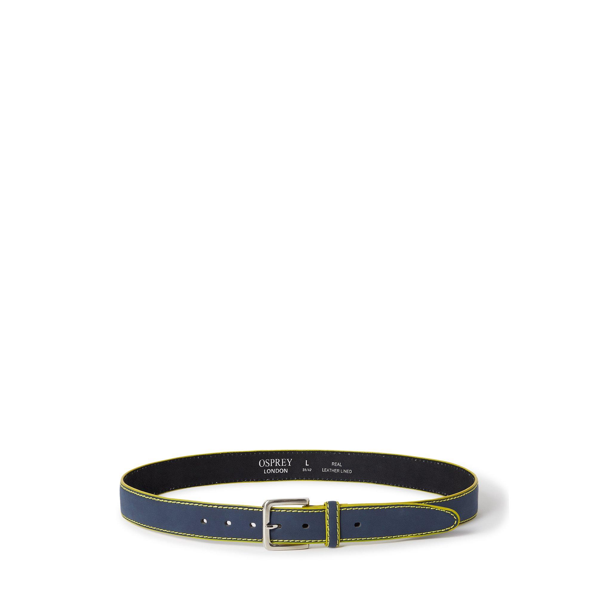 Osprey London Men's Osprey Dickens Belt - Nvy/Yel - 75