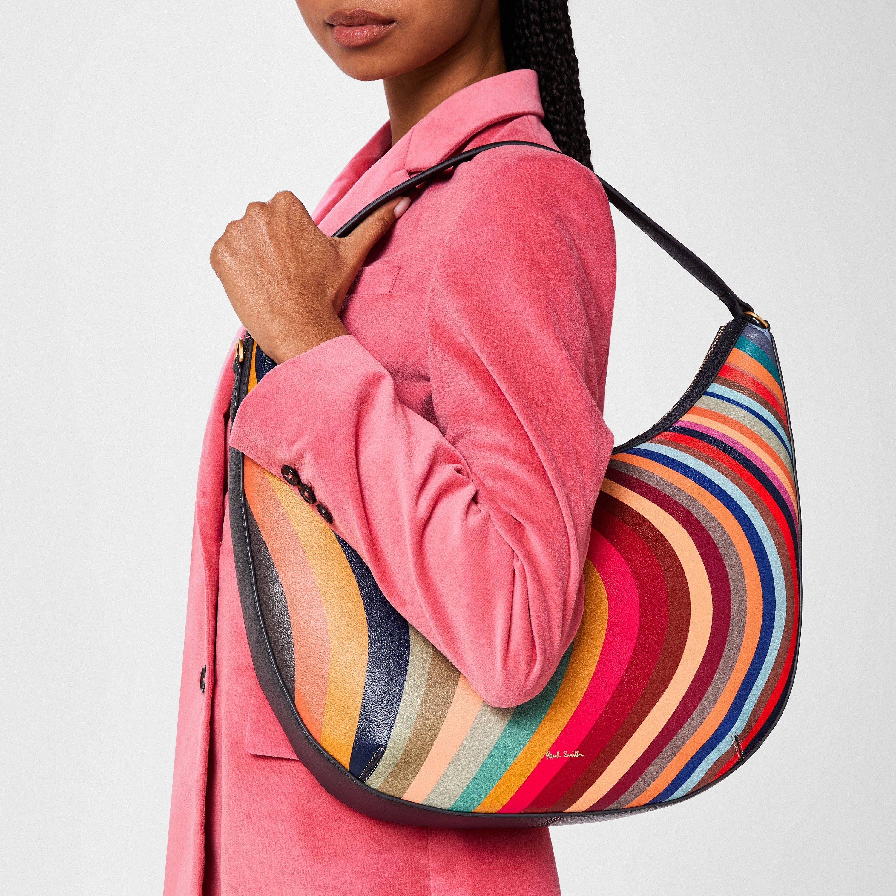 Paul Smith | Leather Swirl Hobo Bag | Hobo Bags | Cruise Fashion