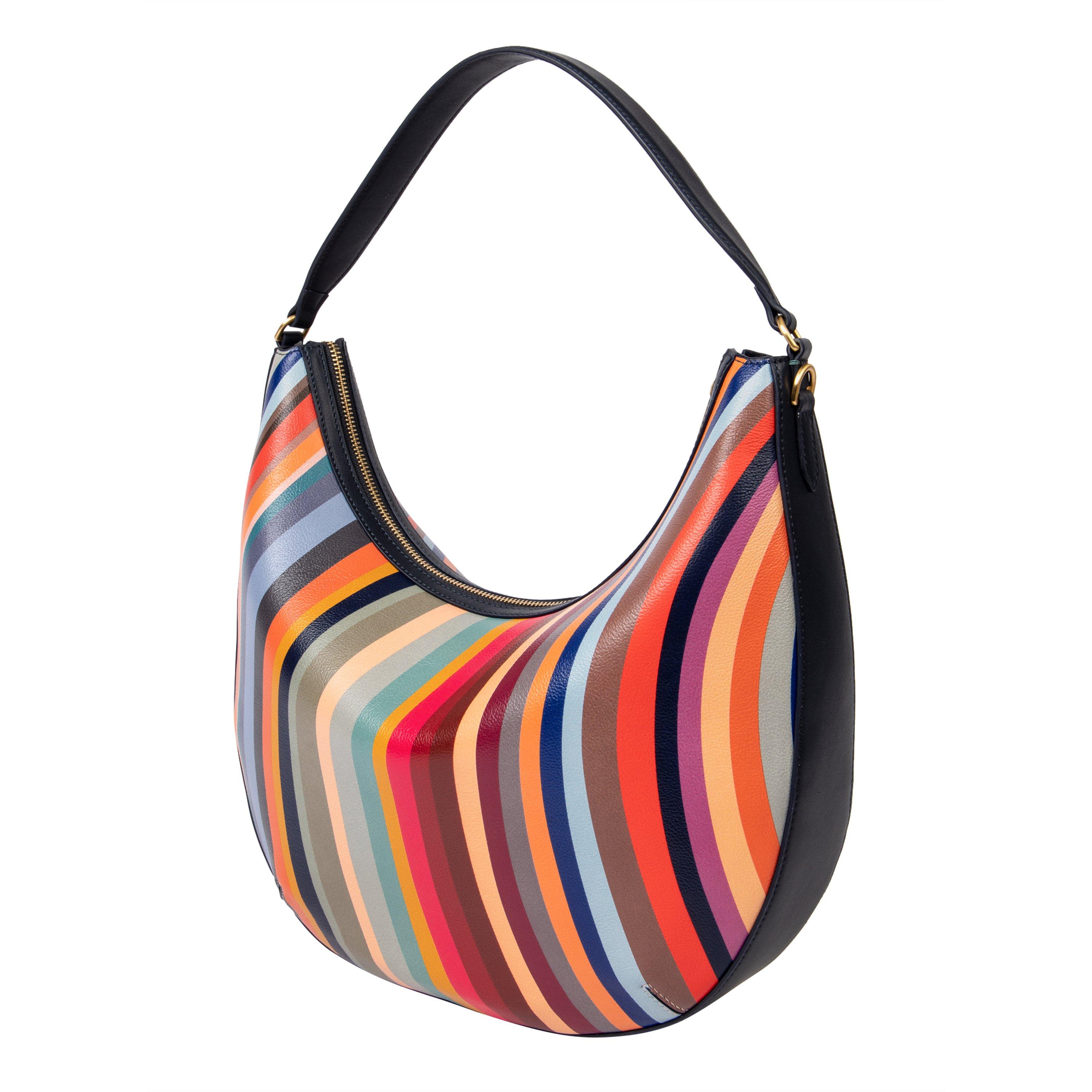 Multi - Paul Smith - Leather Swirl Hobo Bag - 3
