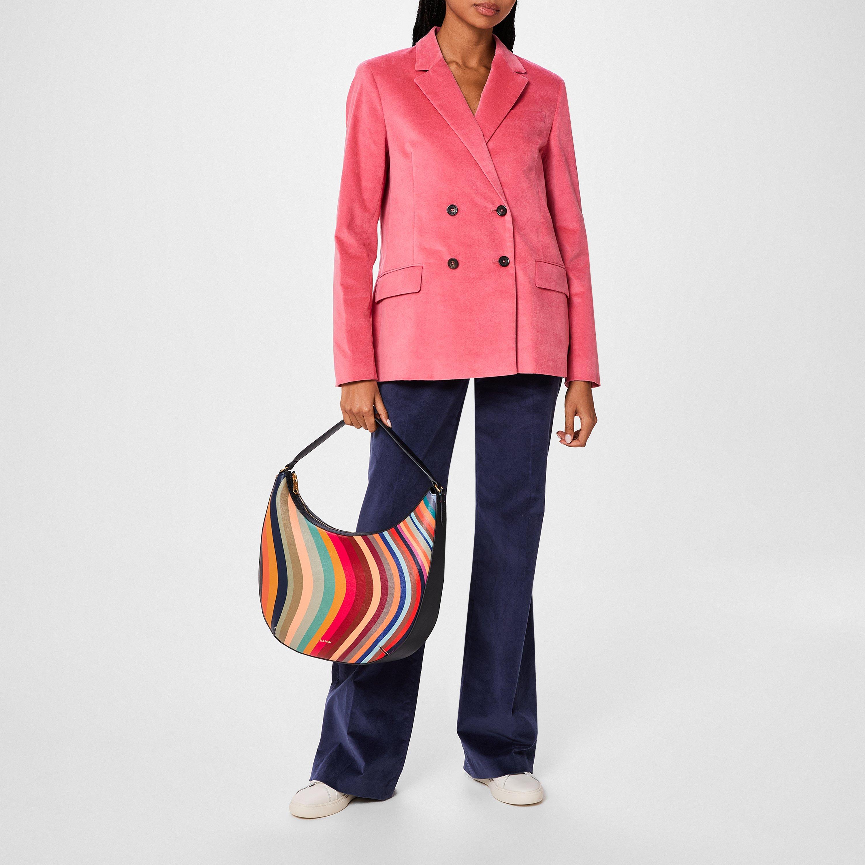 Multi - Paul Smith - Leather Swirl Hobo Bag - 6