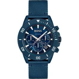 Boss Gents BOSS Admiral Ocean Plastic Blue Watch