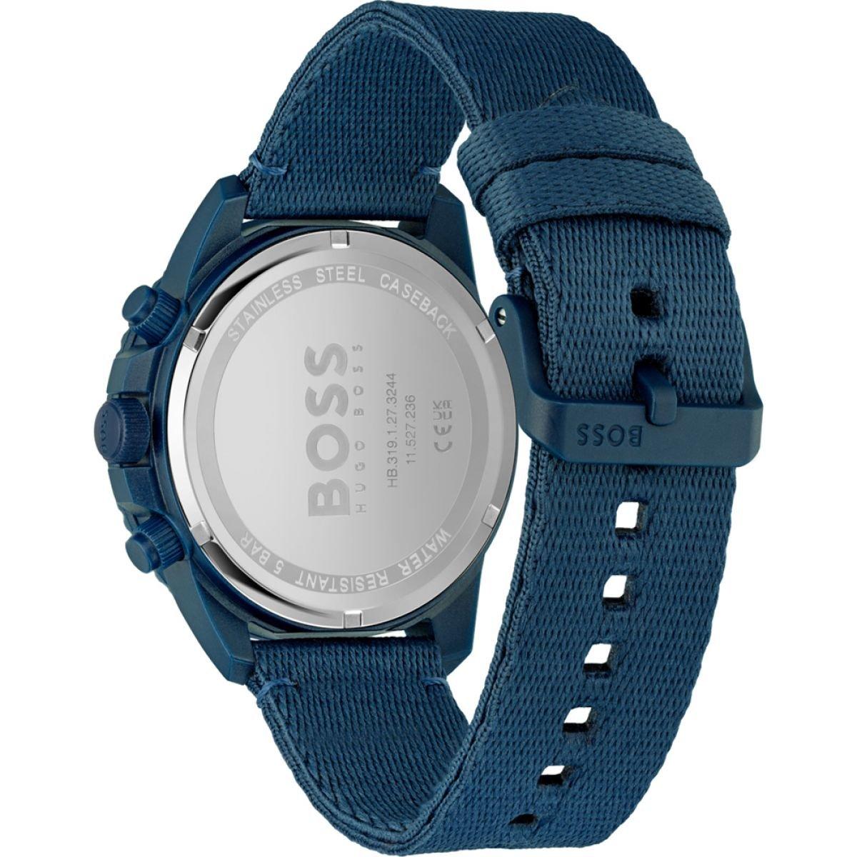 Blue - Boss - Men's Admiral Ocean Solar Powered Watch - 2