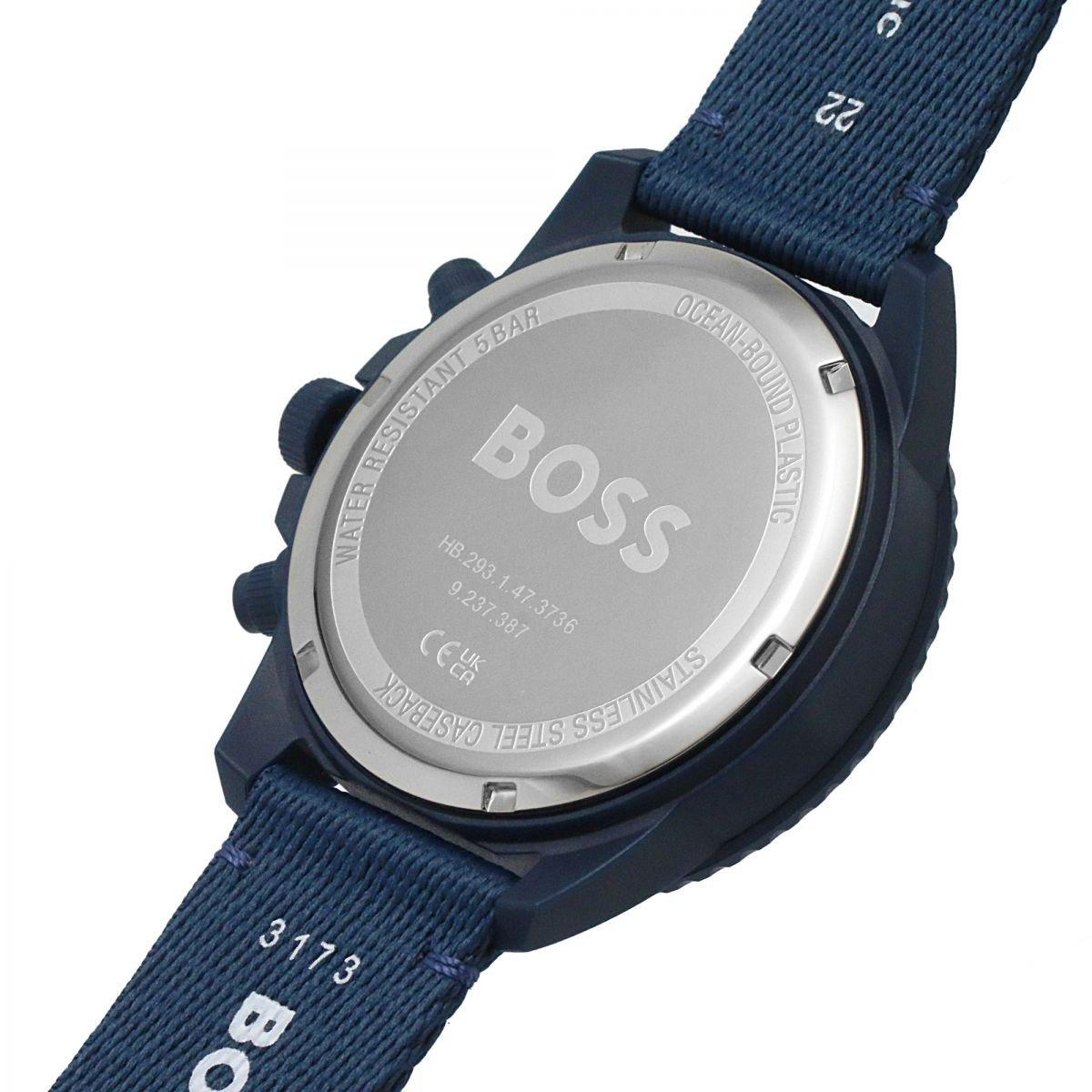Blue - Boss - Men's Admiral Ocean Solar Powered Watch - 5