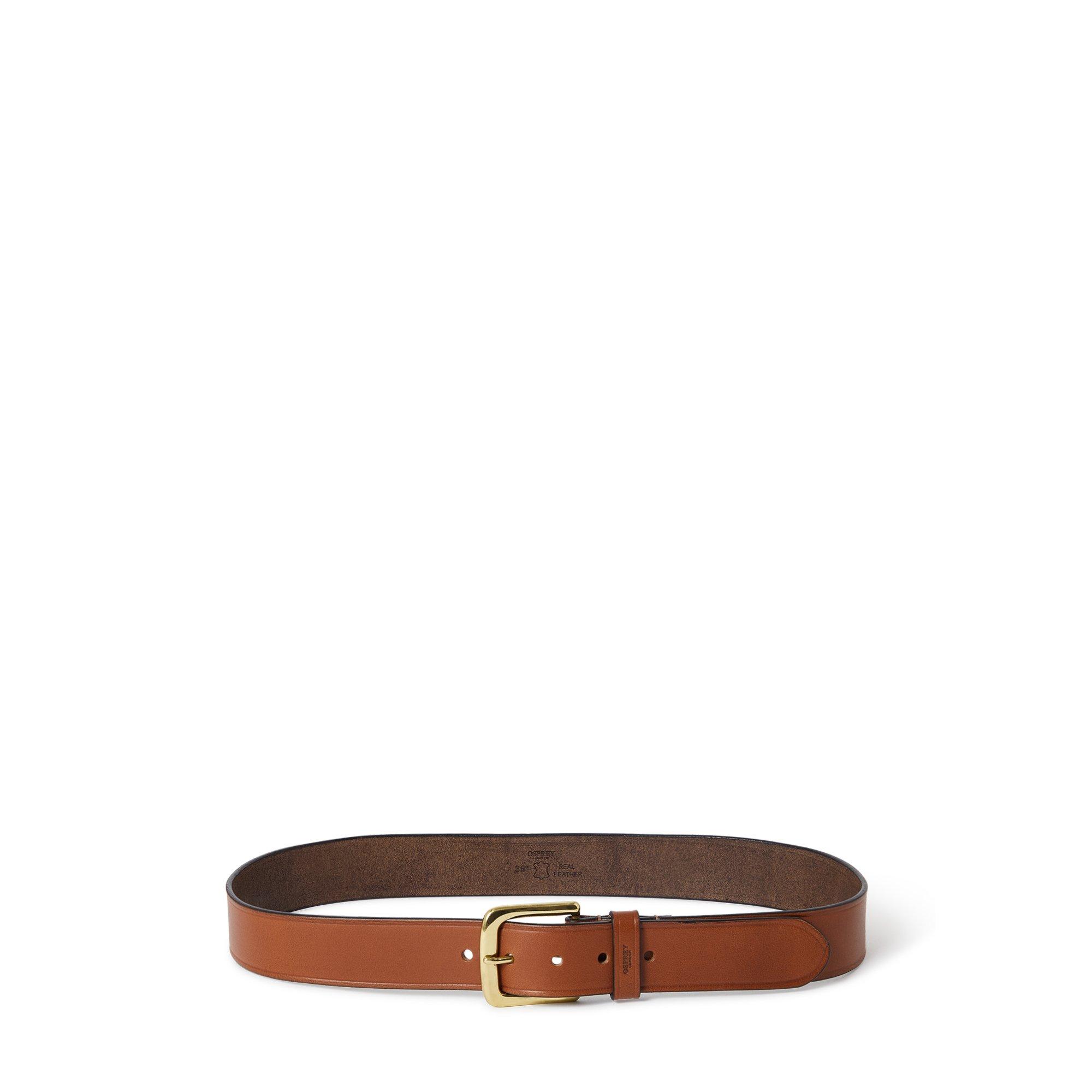 Osprey London Men's Wesley Leather Belt - Cognac - 75
