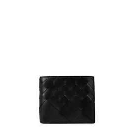 Bottega Veneta Leather Intrecciato Bifold Wallet