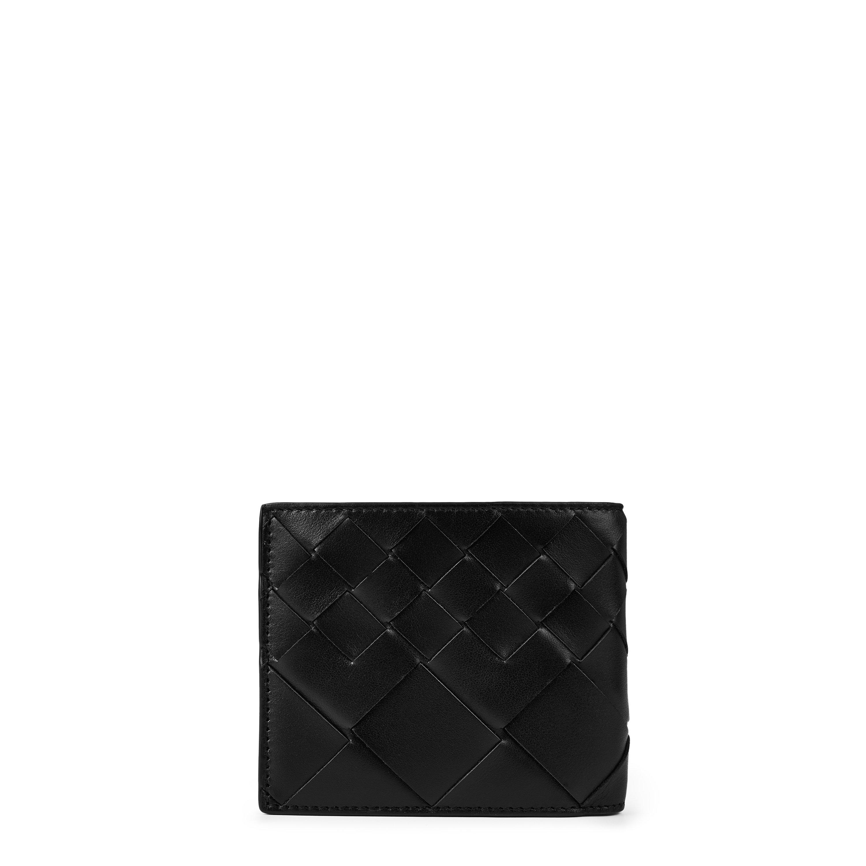 Black - Bottega Veneta - Intrecciato Bi-Fold Wallet - 2