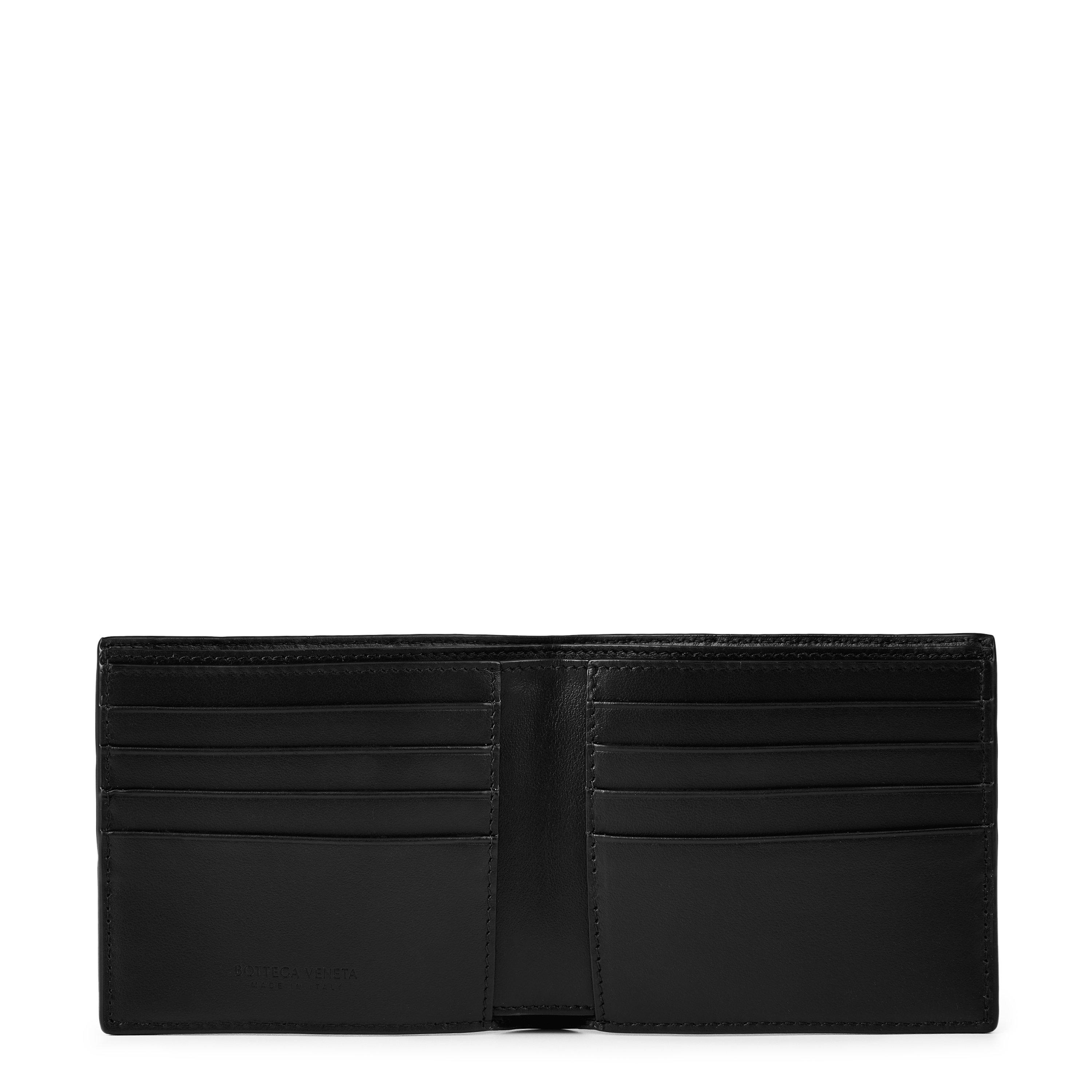 Black - Bottega Veneta - Intrecciato Bi-Fold Wallet - 3