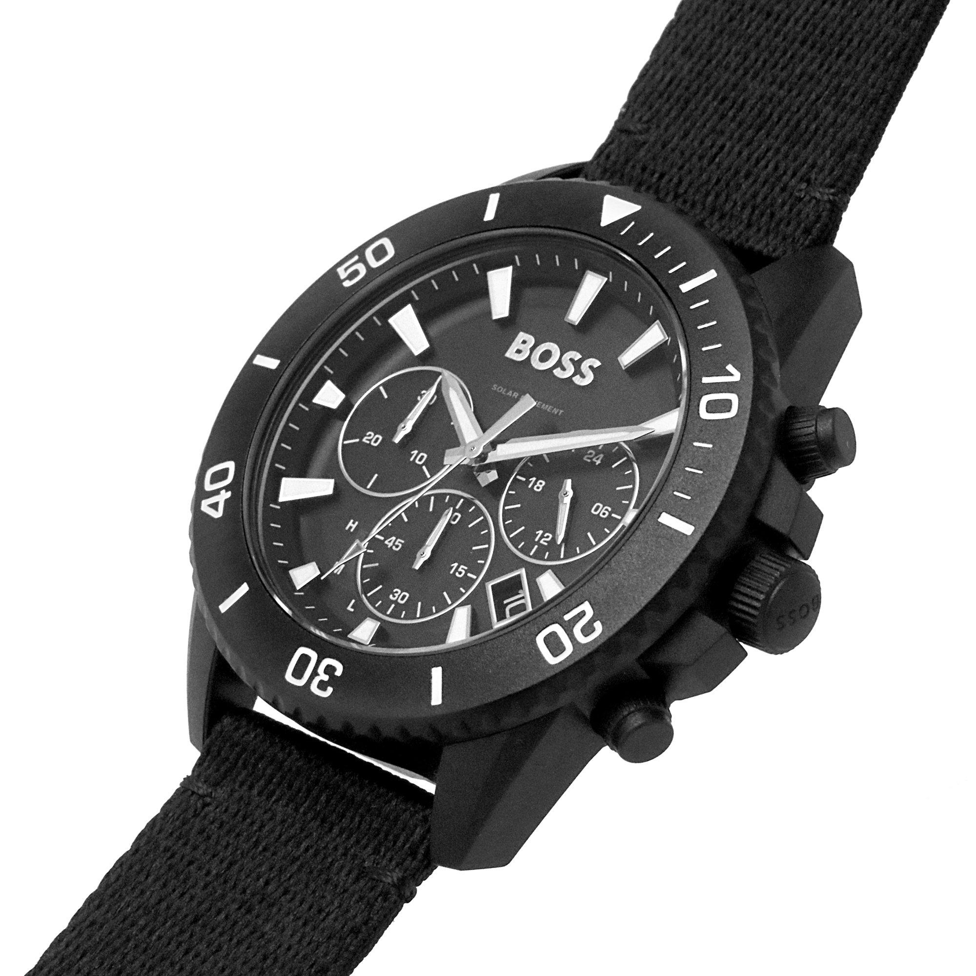Black - Boss - Admiral Ocean Solar Powered Watch - 7