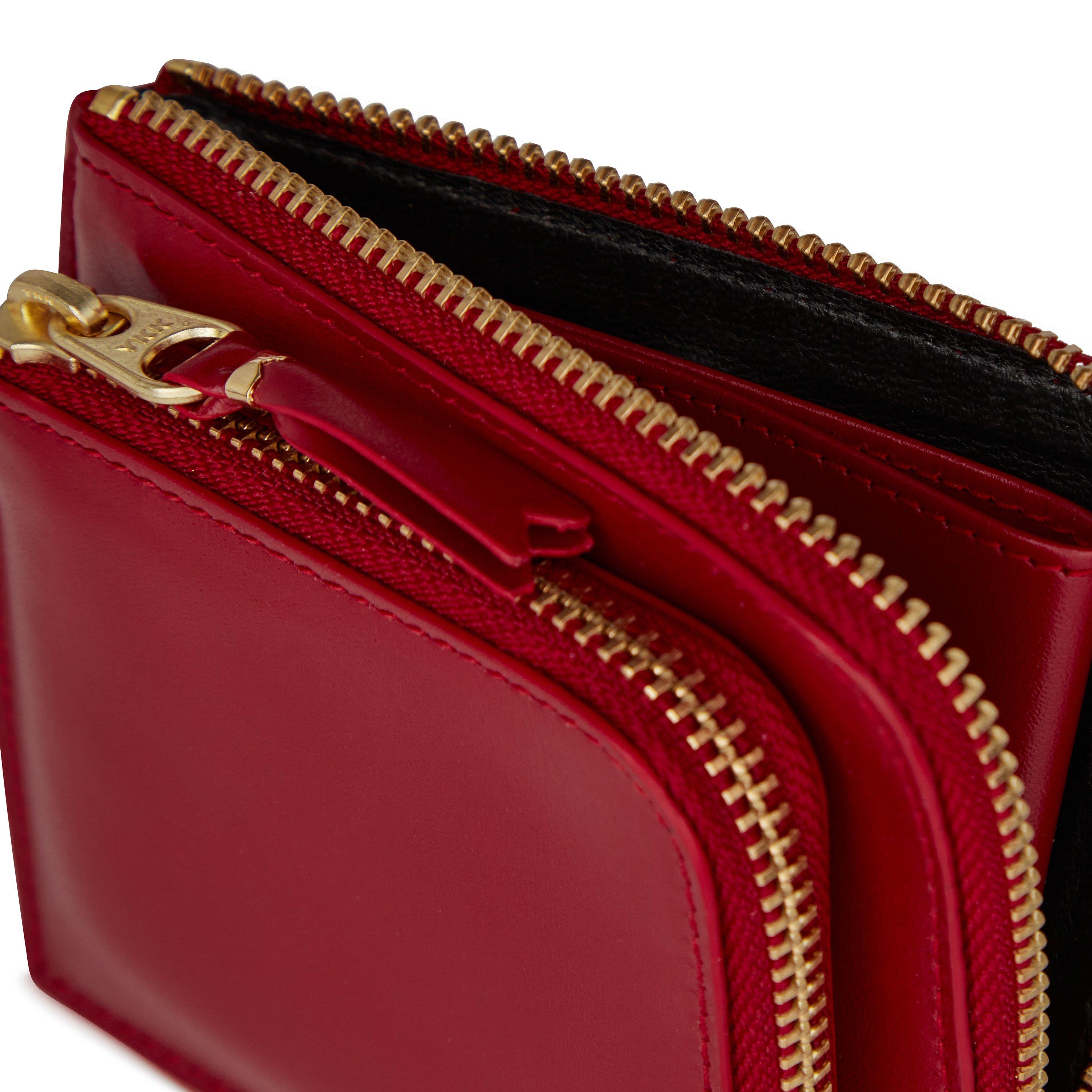 Red 3 - Comme des Garcons Wallet - Small Zip Around Purse - 3