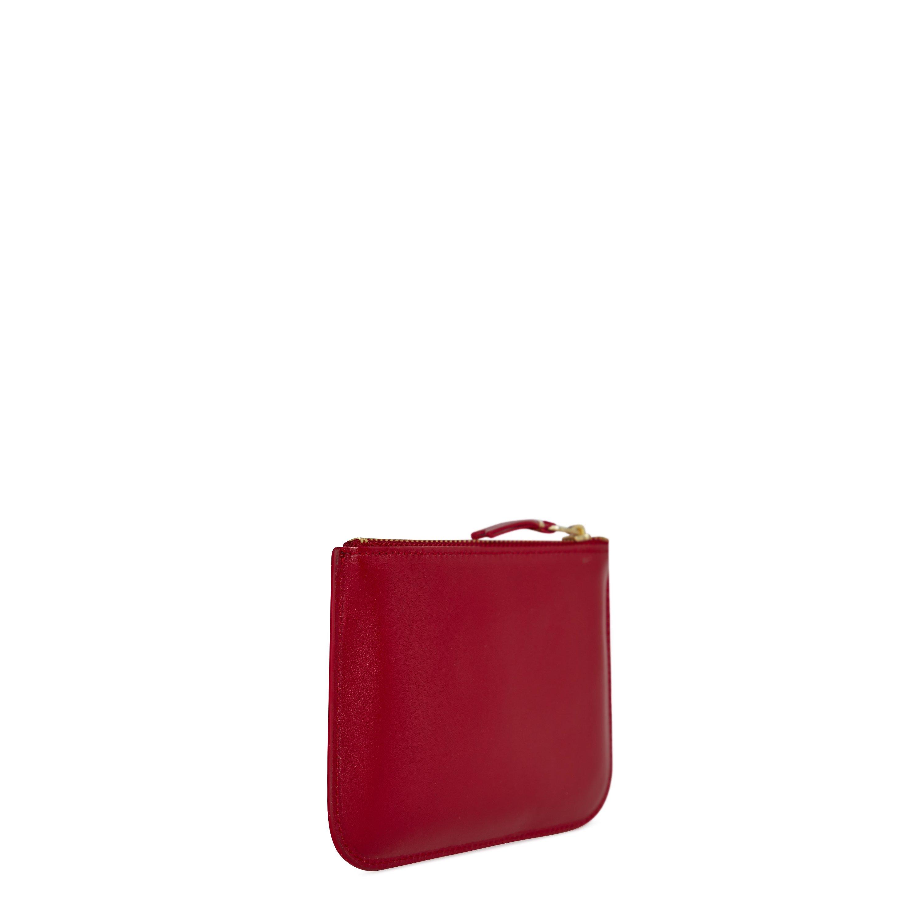 コインケース・小銭入れ Comme Des Garcons Wallet Small Red Leather Coin Purse COMME des GARCONS Classic Leather Zip Wallet in Red | FWRD