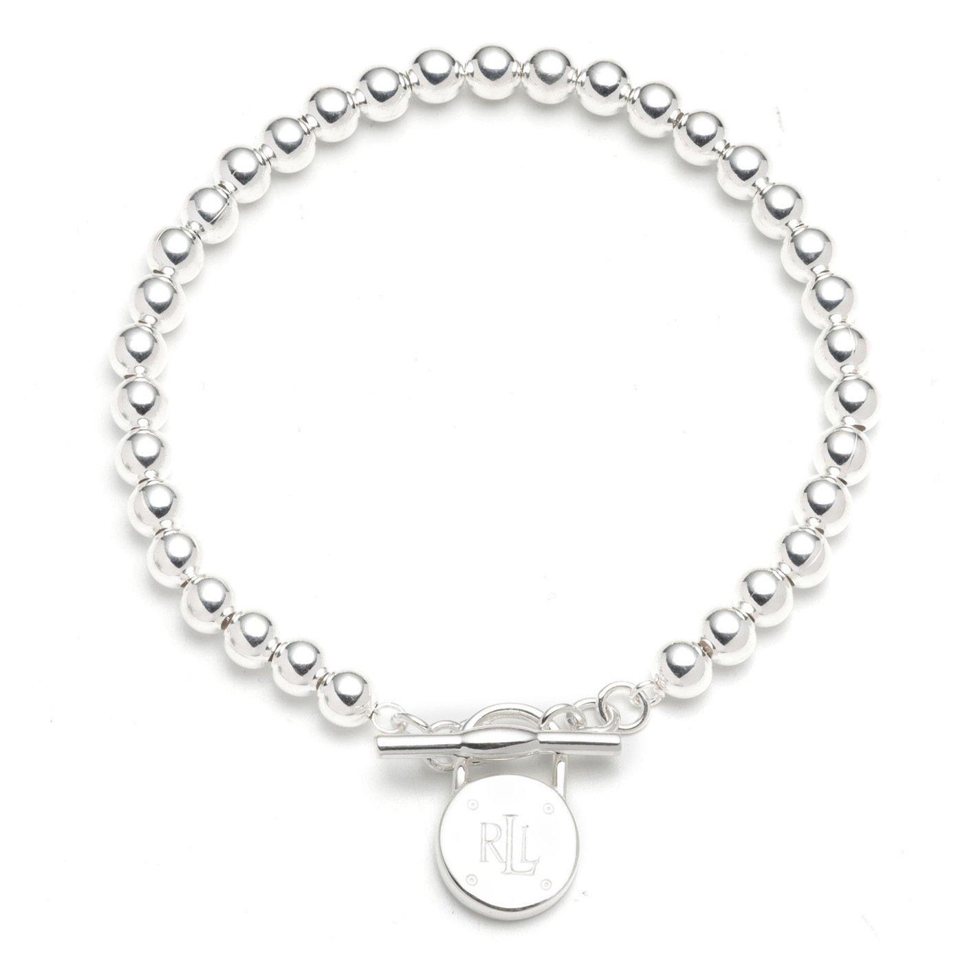 Ralph Lauren Women's Lauren Sterling Silver Padlock Logo Bracelet - Silver 925