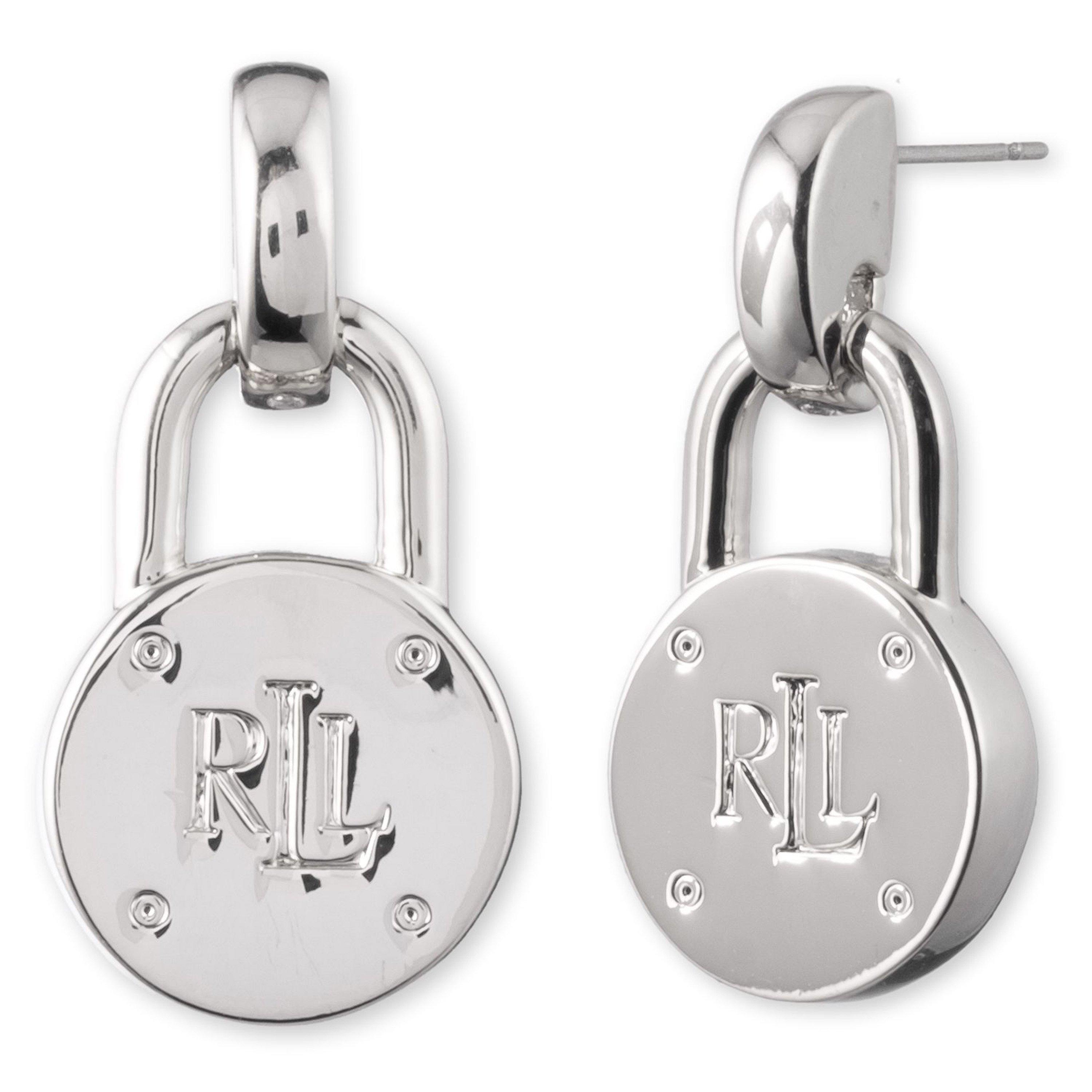 Silver 925 - Ralph Lauren - Padlock Drop Earrings - 1
