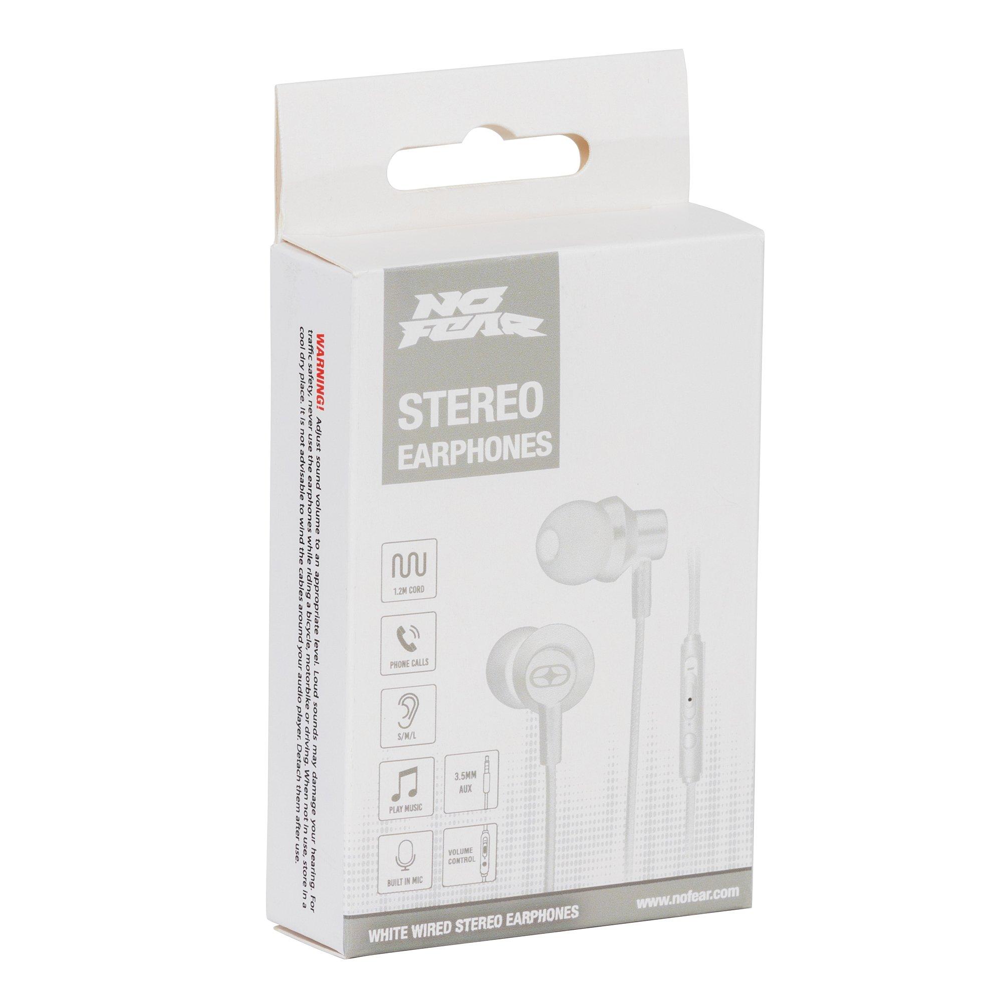 White - No Fear - No Wired Earphones - 3