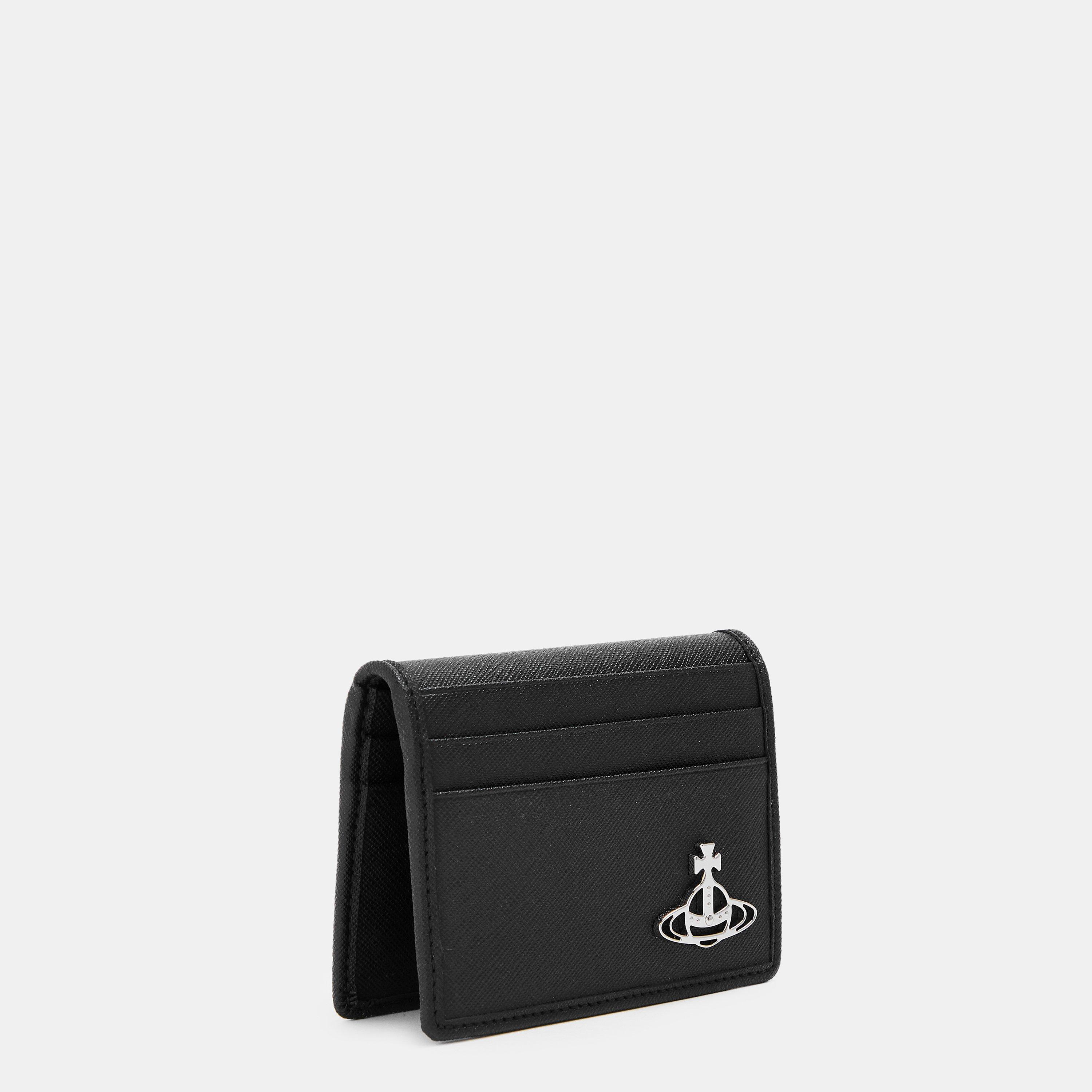 Black - Vivienne Westwood - Men's Viv Saffiano Card Holder - 3