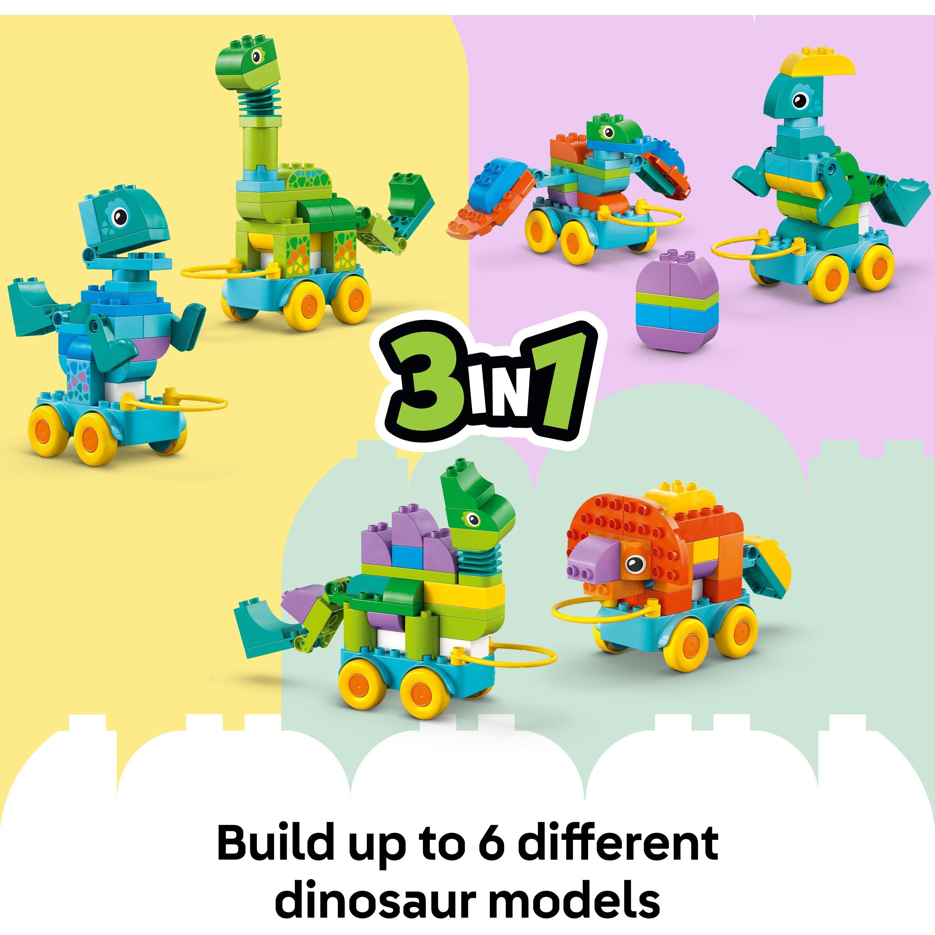 Dinos op Wielen - LEGO - LEGO® DUPLO® Town 3in1 Dinosaurs on Wheels Learn-Through-Play Toddler Toy 10451 - 5