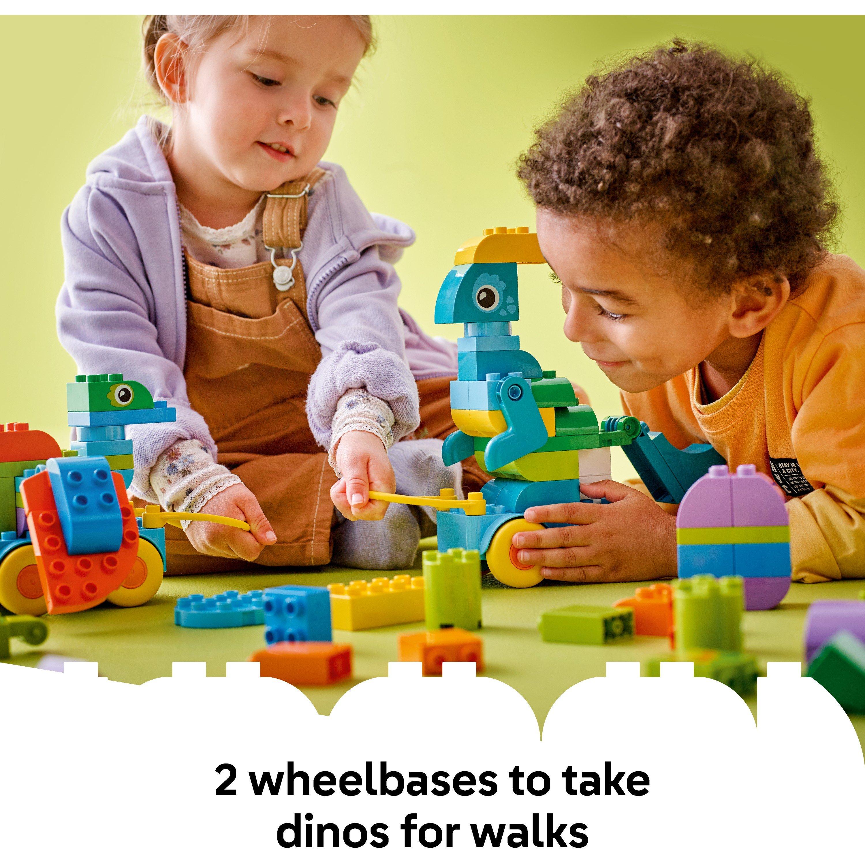 Dinos op Wielen - LEGO - LEGO® DUPLO® Town 3in1 Dinosaurs on Wheels Learn-Through-Play Toddler Toy 10451 - 7