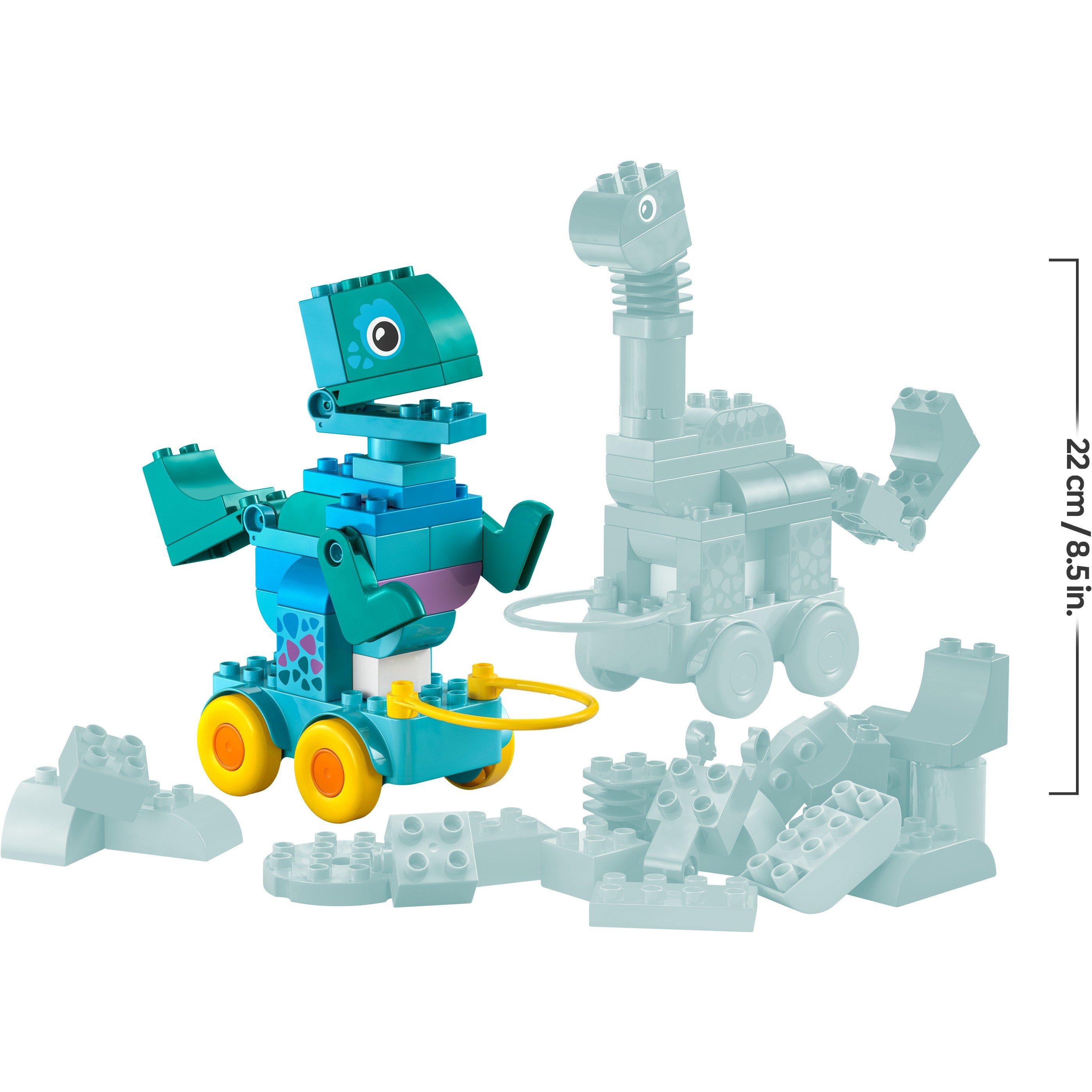 Dinos op Wielen - LEGO - LEGO® DUPLO® Town 3in1 Dinosaurs on Wheels Learn-Through-Play Toddler Toy 10451 - 8