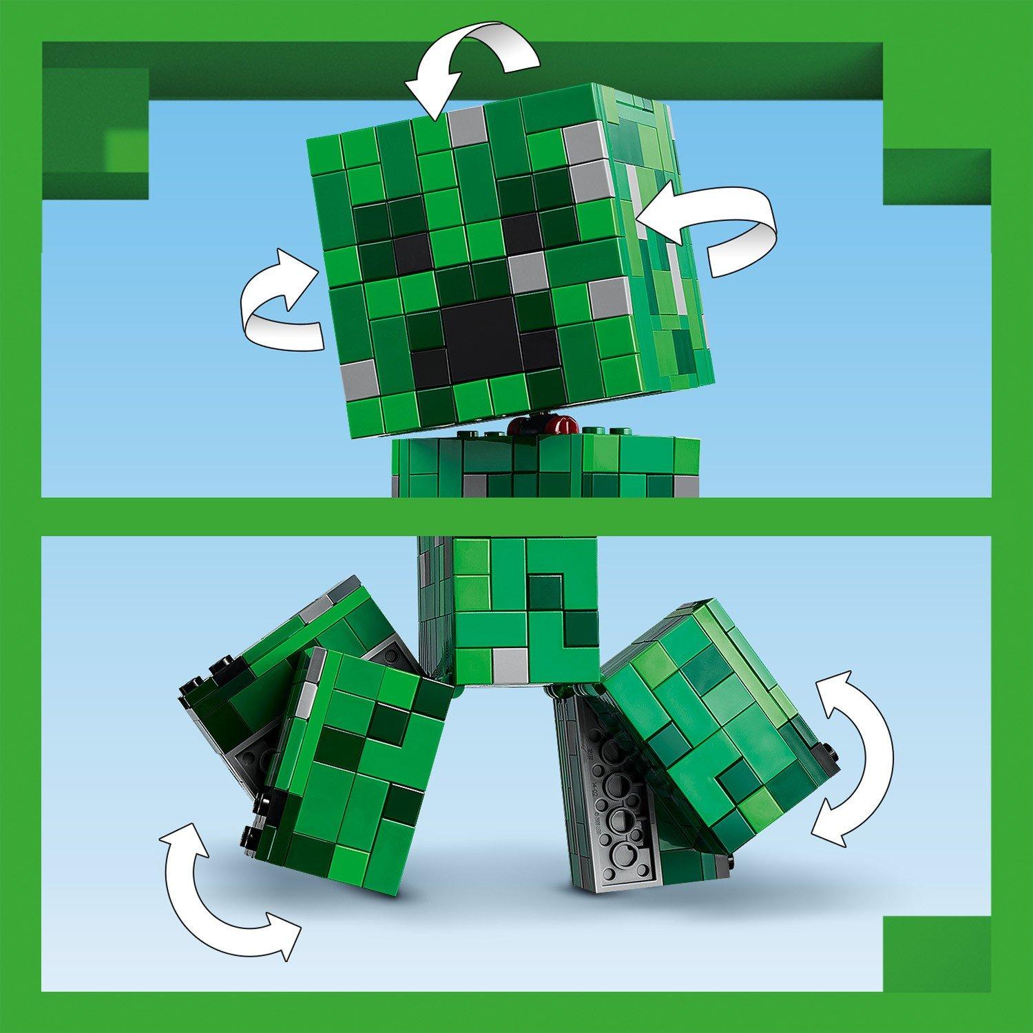 The Creeper - LEGO - LEGO® Minecraft® The Creeper™ Gamer Decor and Action Figure Building Toy 21276 - 11