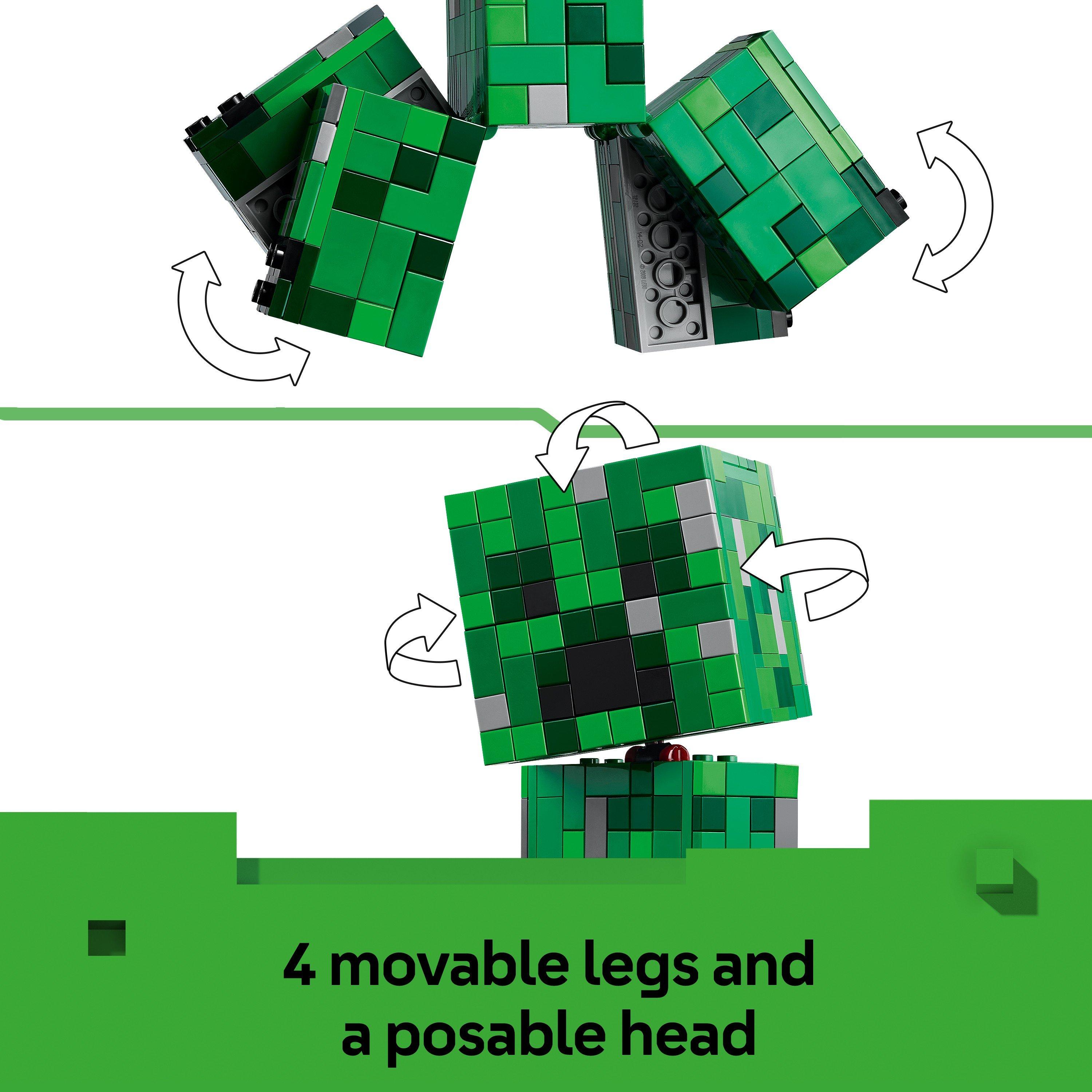 The Creeper - LEGO - LEGO® Minecraft® The Creeper™ Gamer Decor and Action Figure Building Toy 21276 - 4