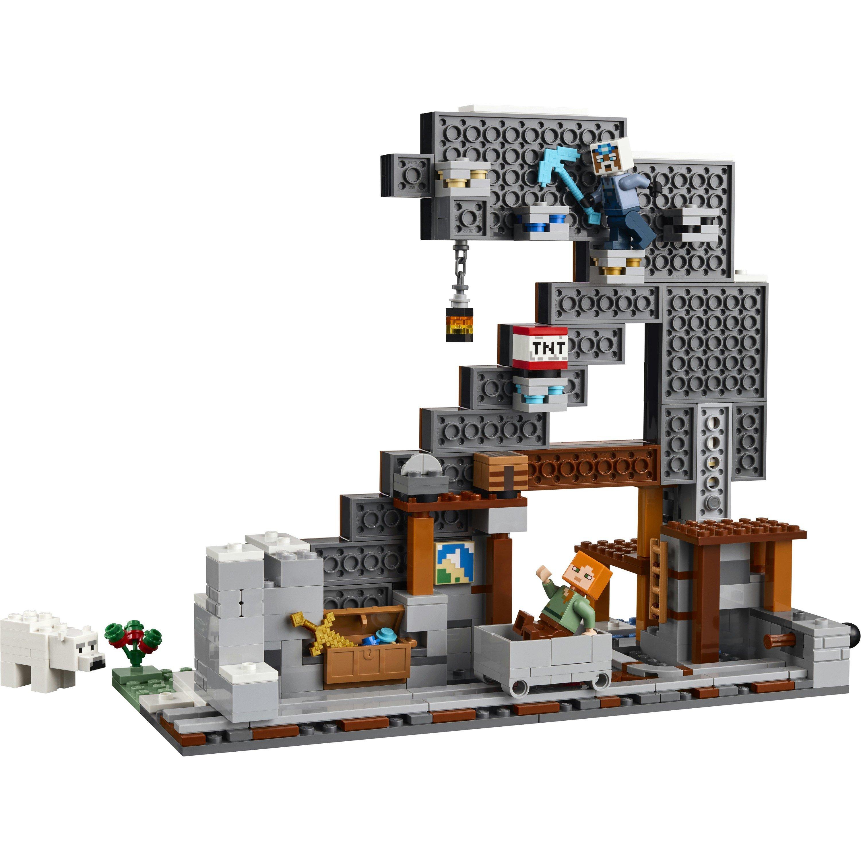 Pickaxe Mine - LEGO - LEGO® Minecraft® The Pickaxe Mine Gamer-Room Decor and Axe Toy 21277 - 13