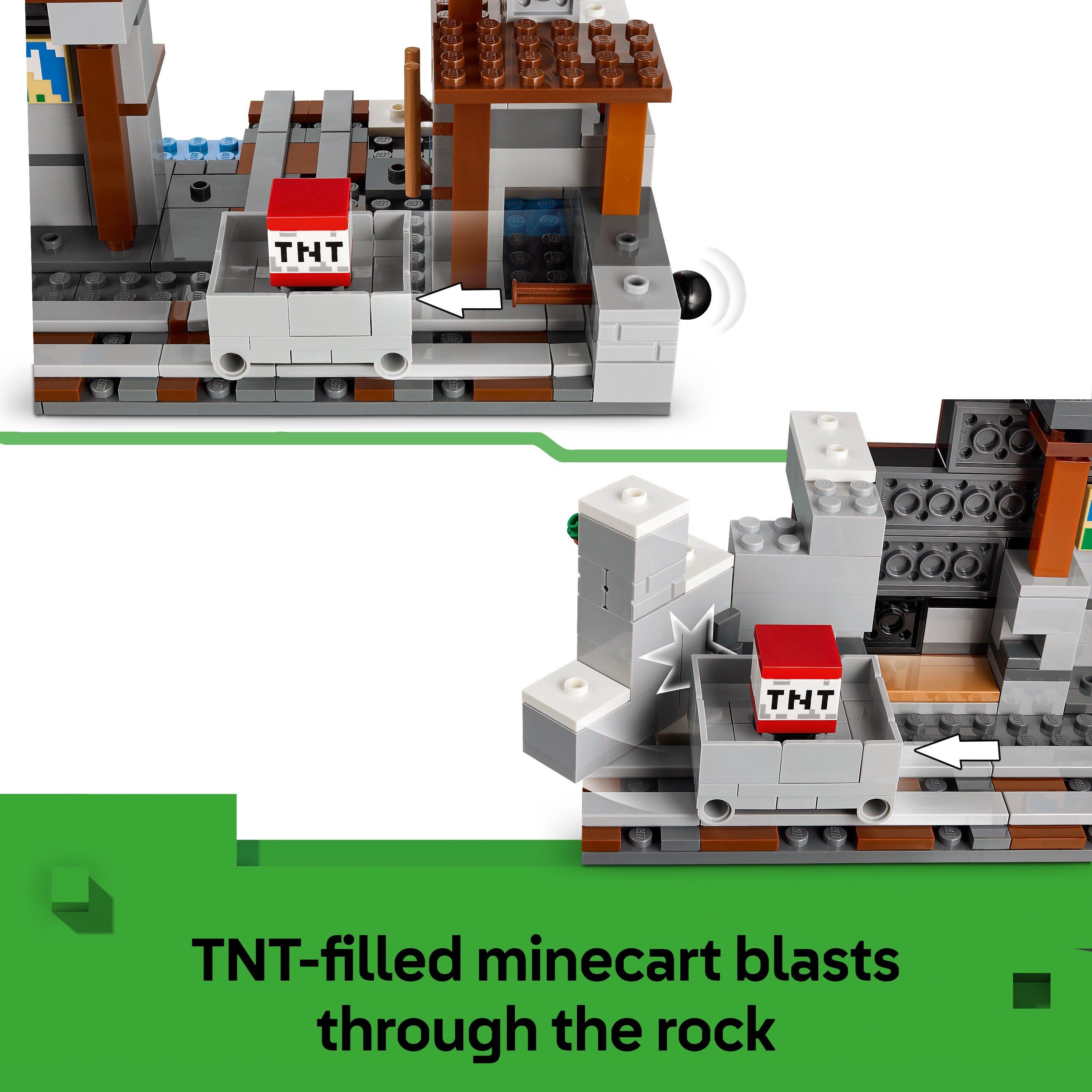 Pickaxe Mine - LEGO - LEGO® Minecraft® The Pickaxe Mine Gamer-Room Decor and Axe Toy 21277 - 4