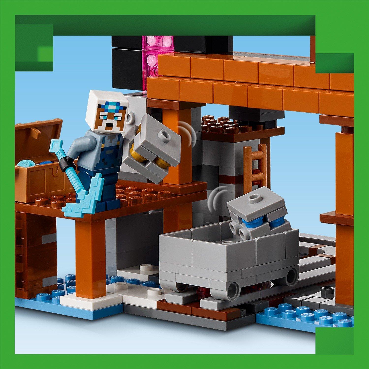 Pickaxe Mine - LEGO - LEGO® Minecraft® The Pickaxe Mine Gamer-Room Decor and Axe Toy 21277 - 10