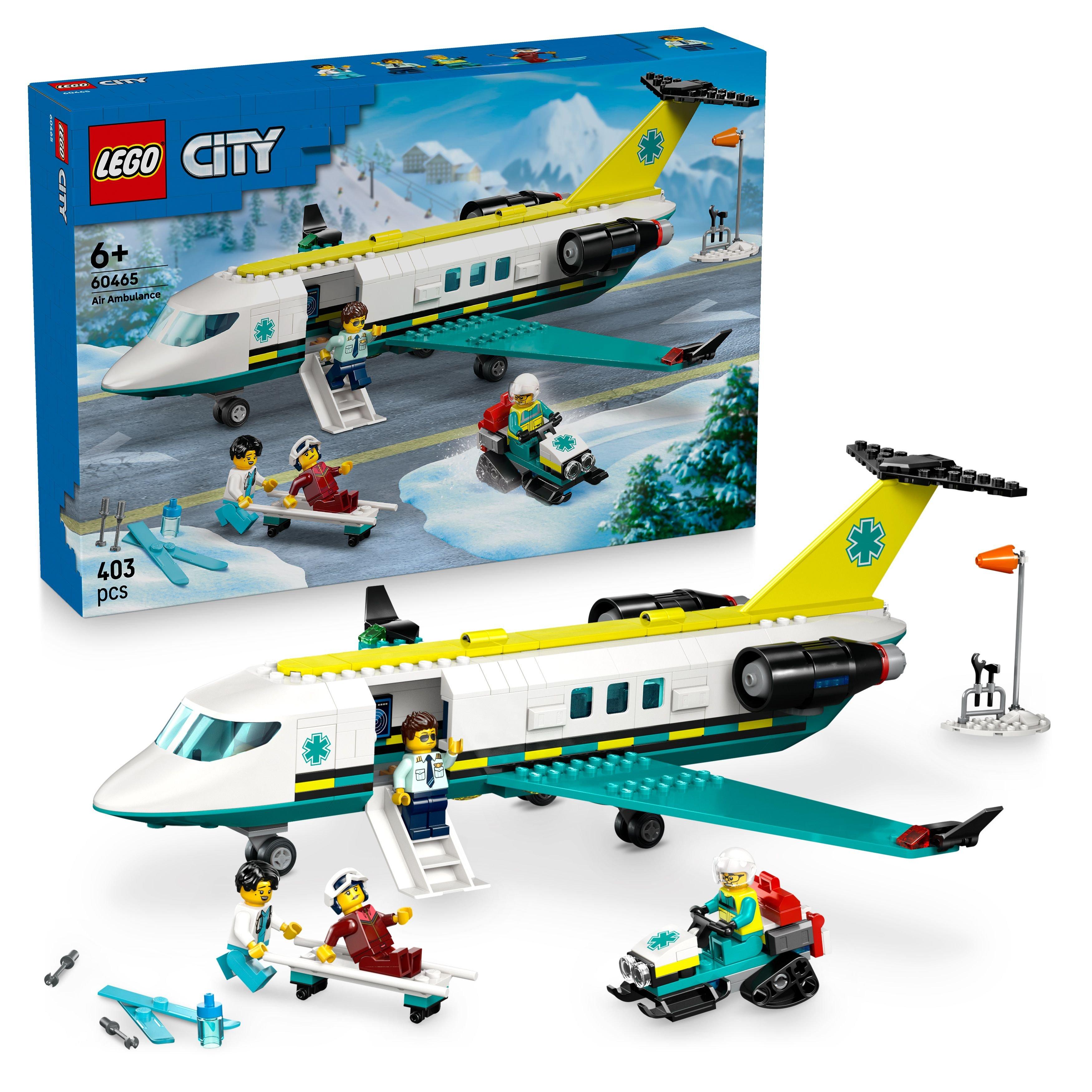Air Ambulance - LEGO - LEGO® City Emergency Air Ambulance Plane Airplane Toy Building Set 60465 - 1
