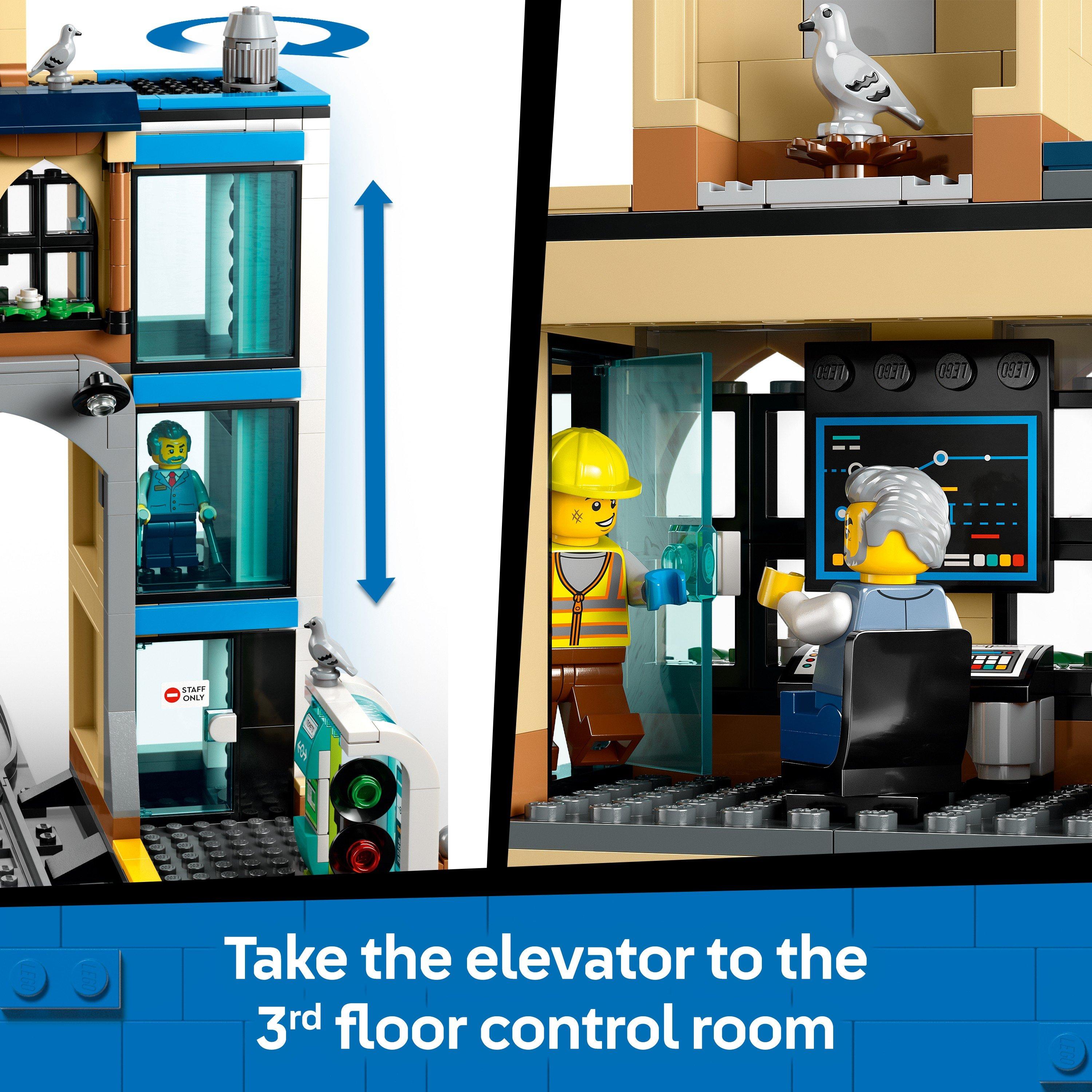 Estação de Comboios - LEGO - LEGO® City Central Train Station Set for Fans of Construction Toys 60469 - 4