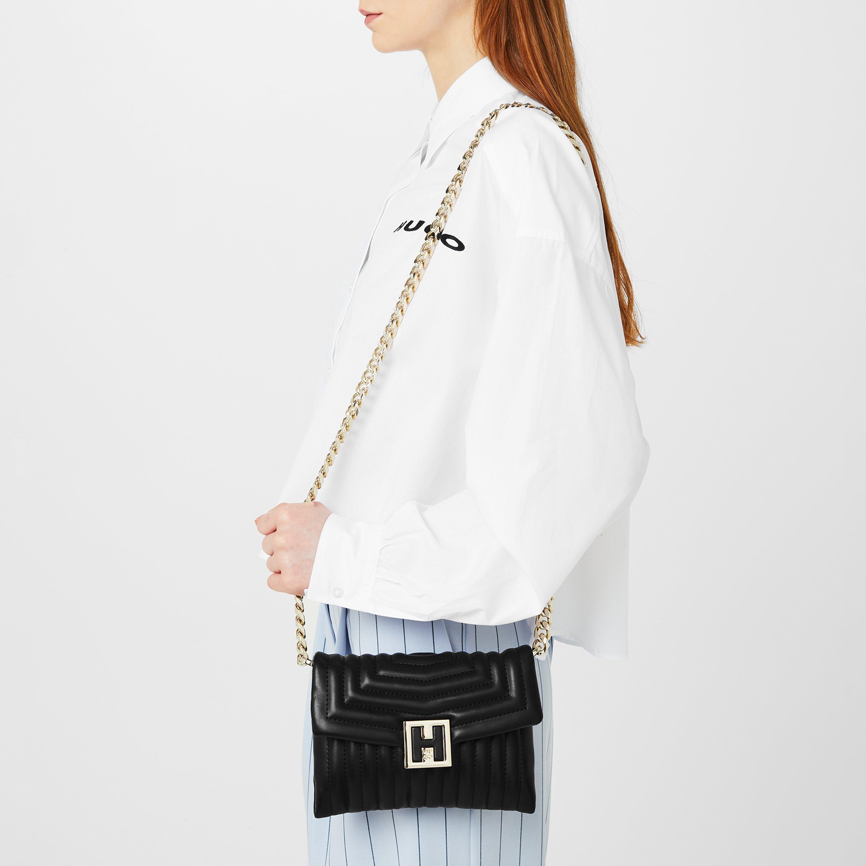 Black/Lght Gold - Hugo - Women's Jodie Cross Body Bags - 2