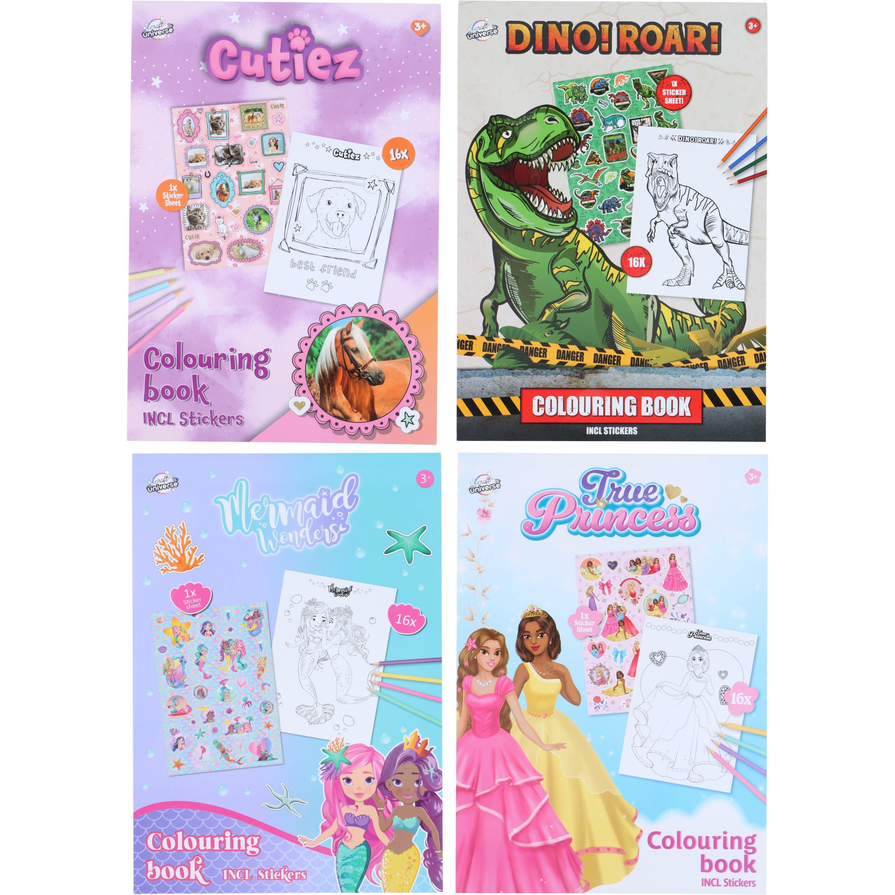 Multi - Edco - Colouring Book A4 with Stickers 16 Pages - 1