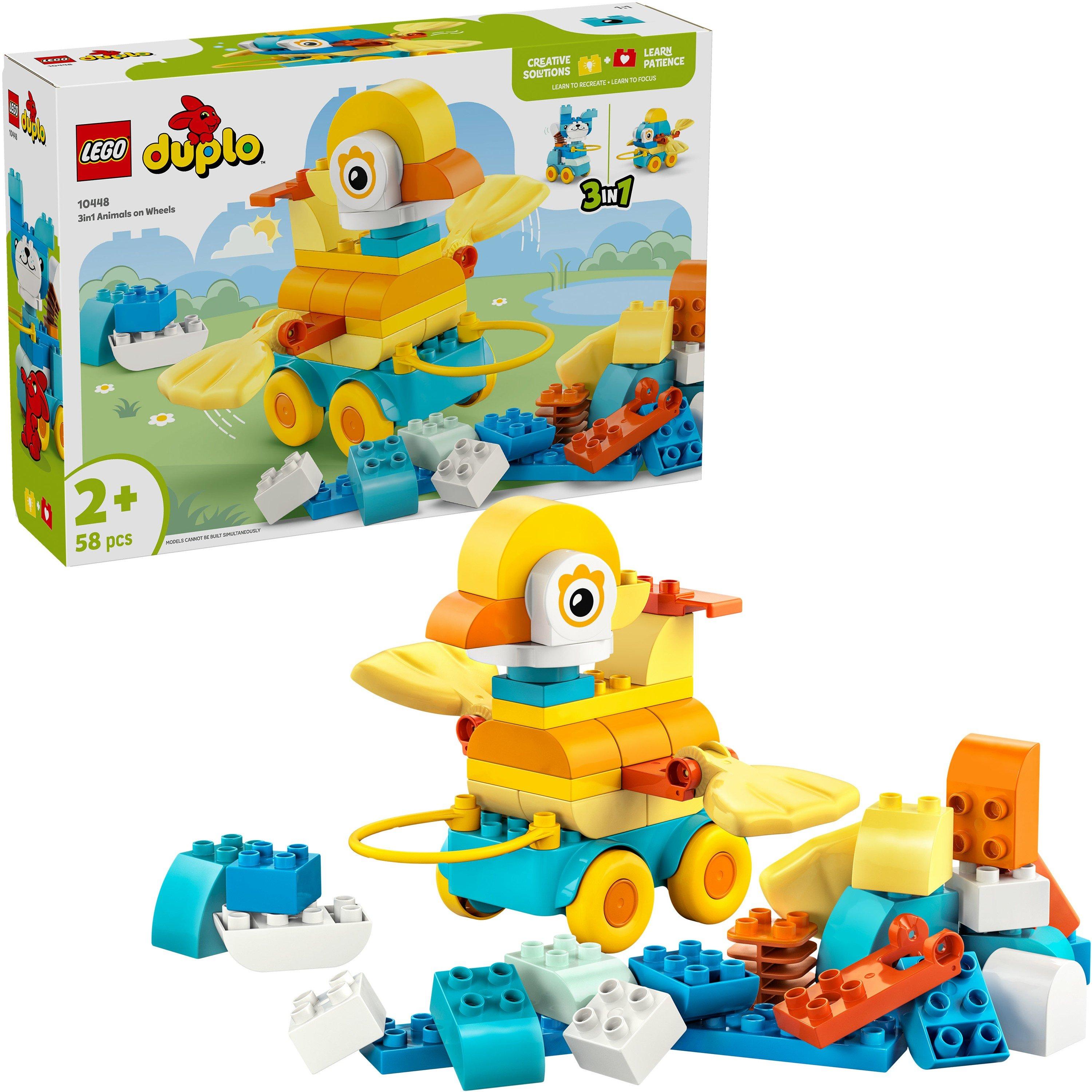 Anmal on Wheels - LEGO - LEGO® DUPLO® Town 3in1 Animals on Wheels Building Toy for Imaginative Play 10448 - 1