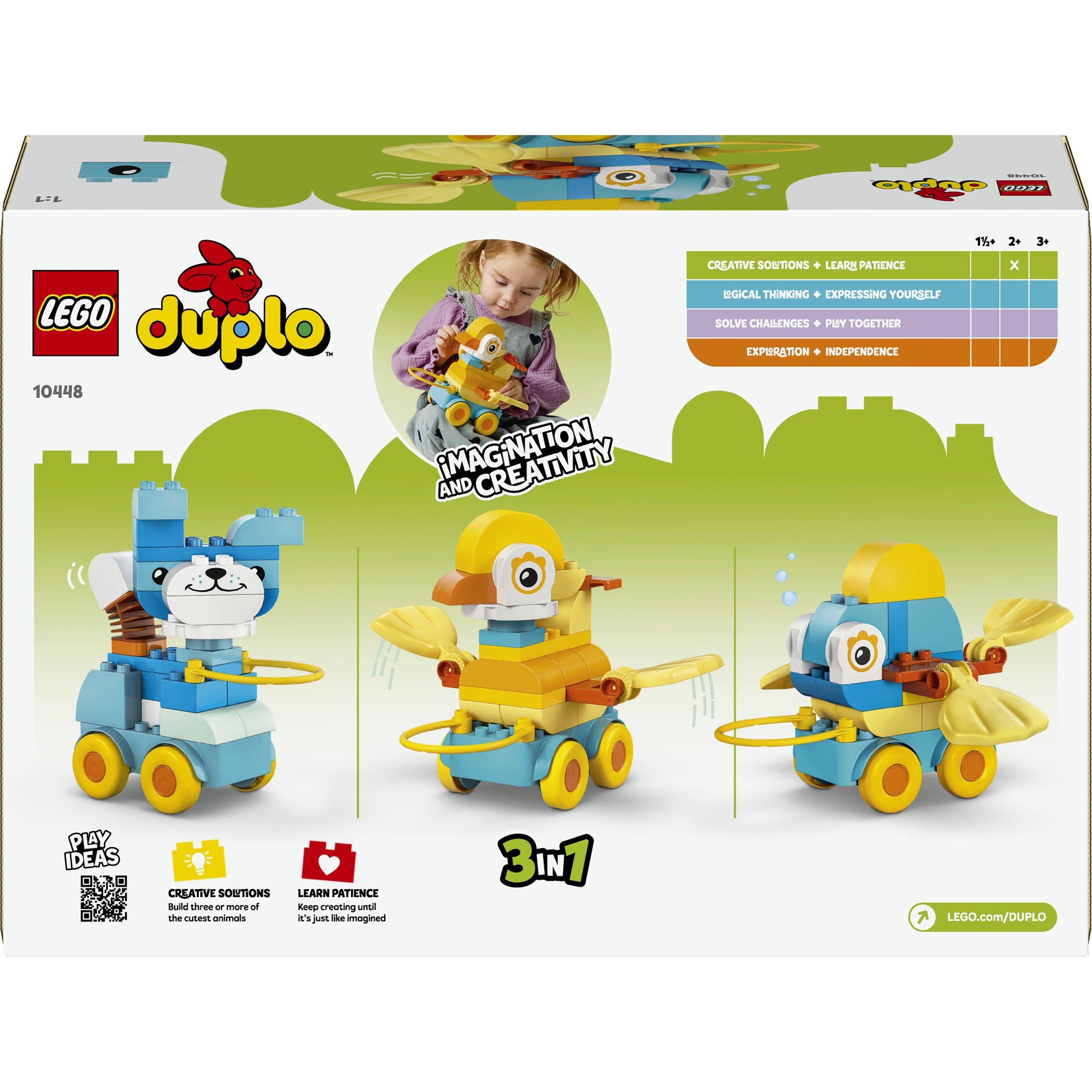 Anmal on Wheels - LEGO - LEGO® DUPLO® Town 3in1 Animals on Wheels Building Toy for Imaginative Play 10448 - 9